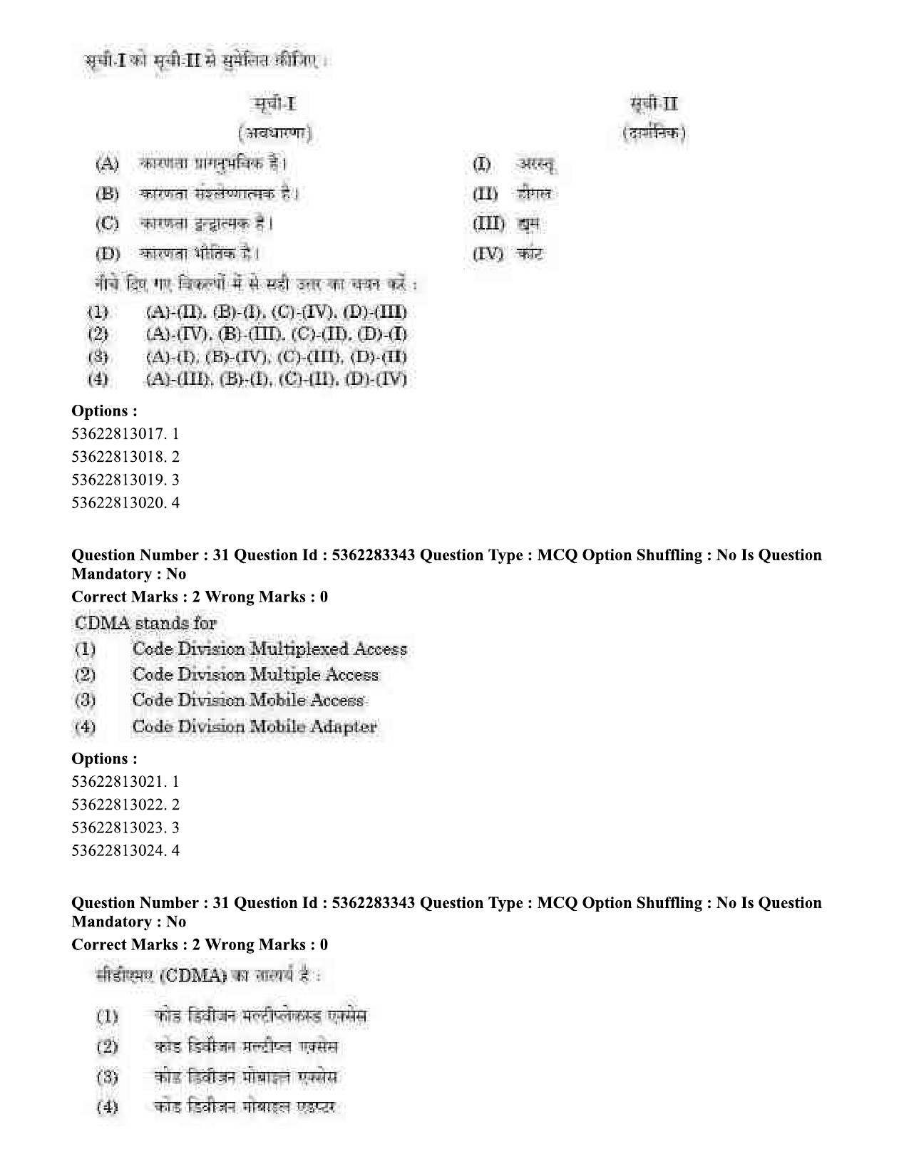 UGC NET Anthropology Question Paper September 2020 34