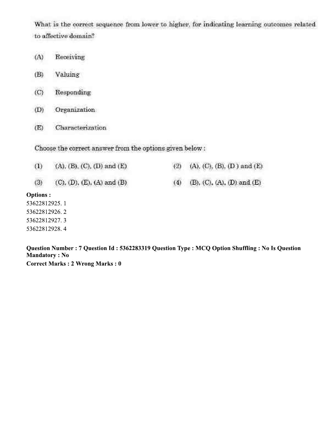 UGC NET Anthropology Question Paper September 2020 7