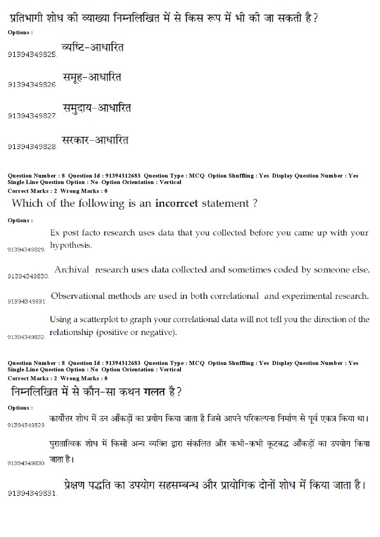 UGC NET Arab Culture and Islamic Studies Question Paper December 2018 8