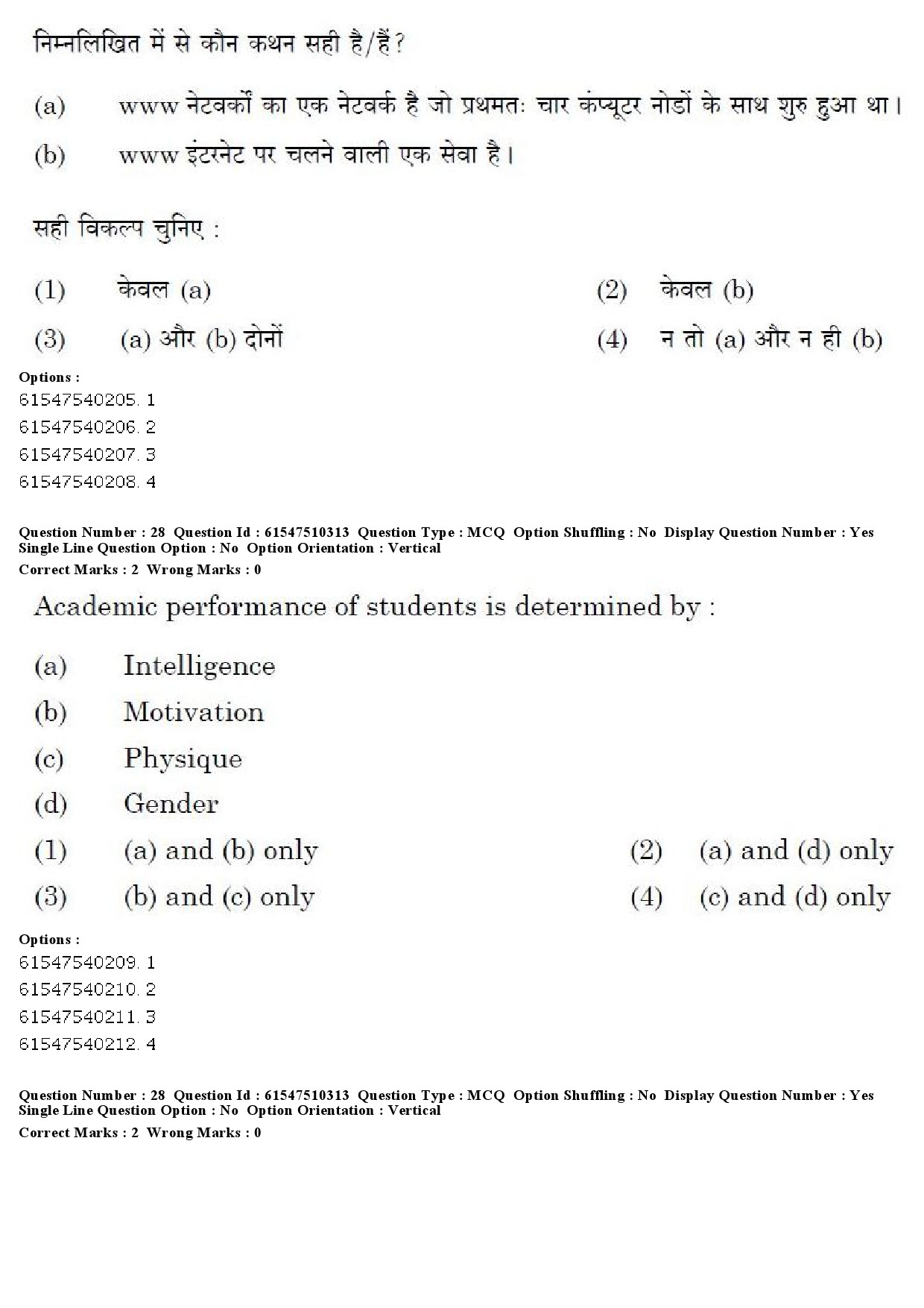 UGC NET Arab Culture and Islamic Studies Question Paper December 2019 23