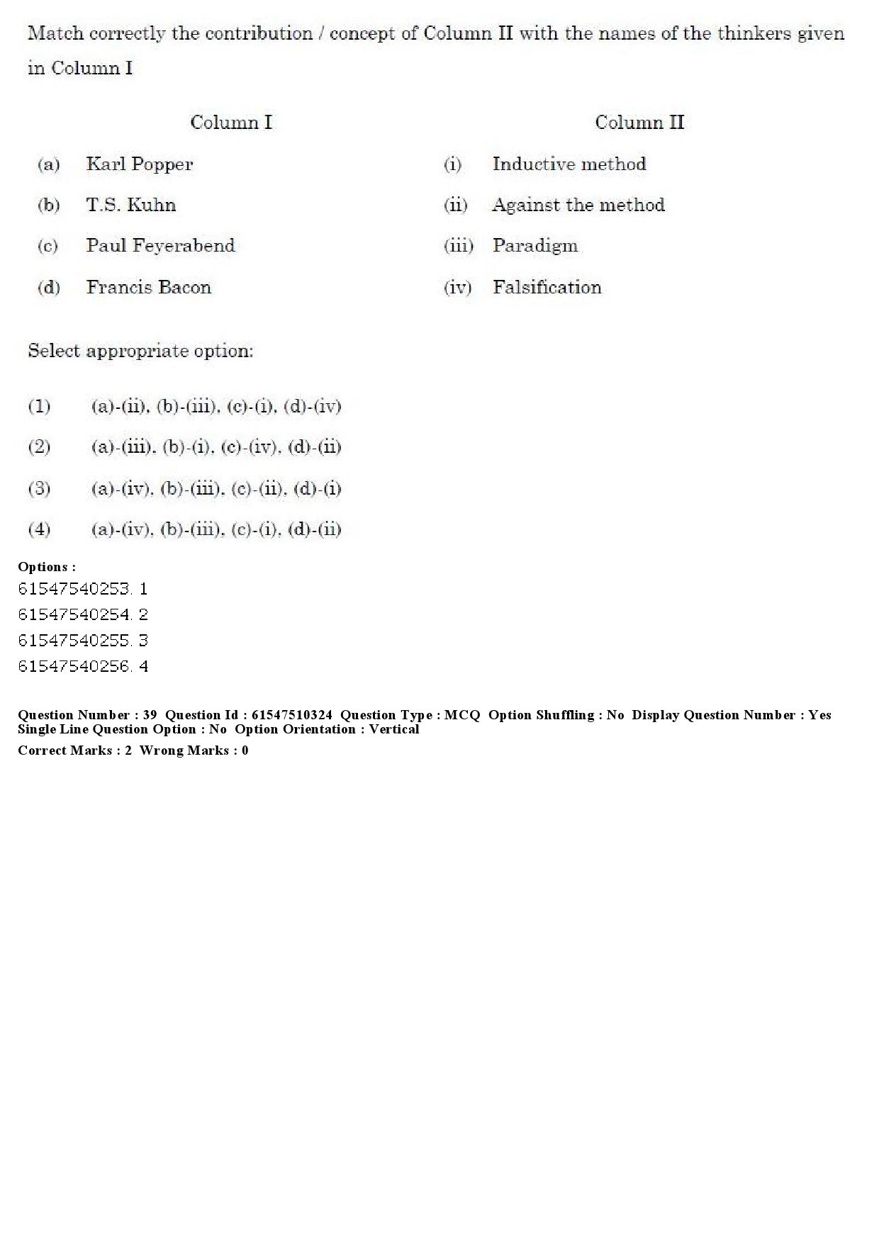 UGC NET Arab Culture and Islamic Studies Question Paper December 2019 39