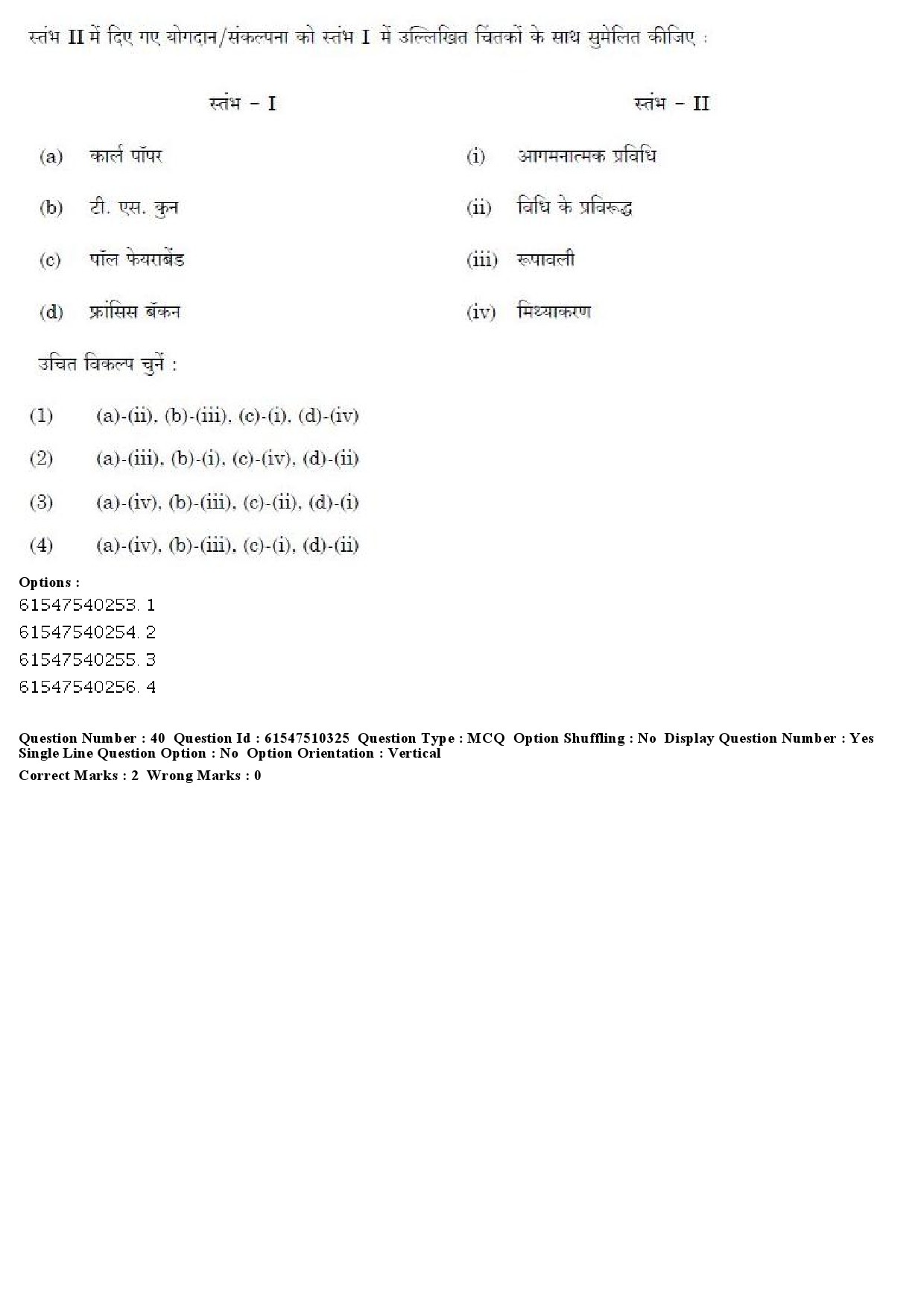 UGC NET Arab Culture and Islamic Studies Question Paper December 2019 40