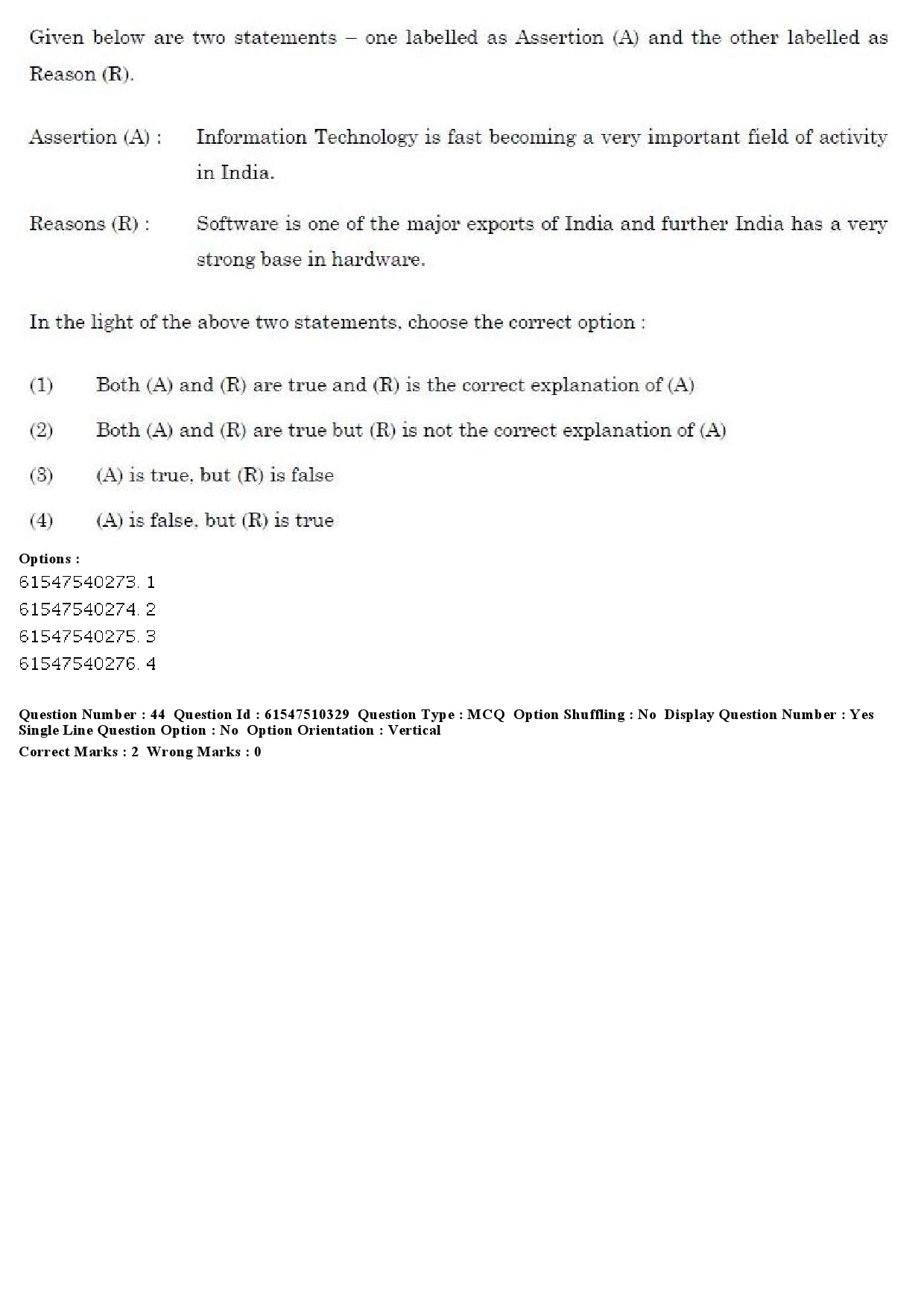 UGC NET Arab Culture and Islamic Studies Question Paper December 2019 46