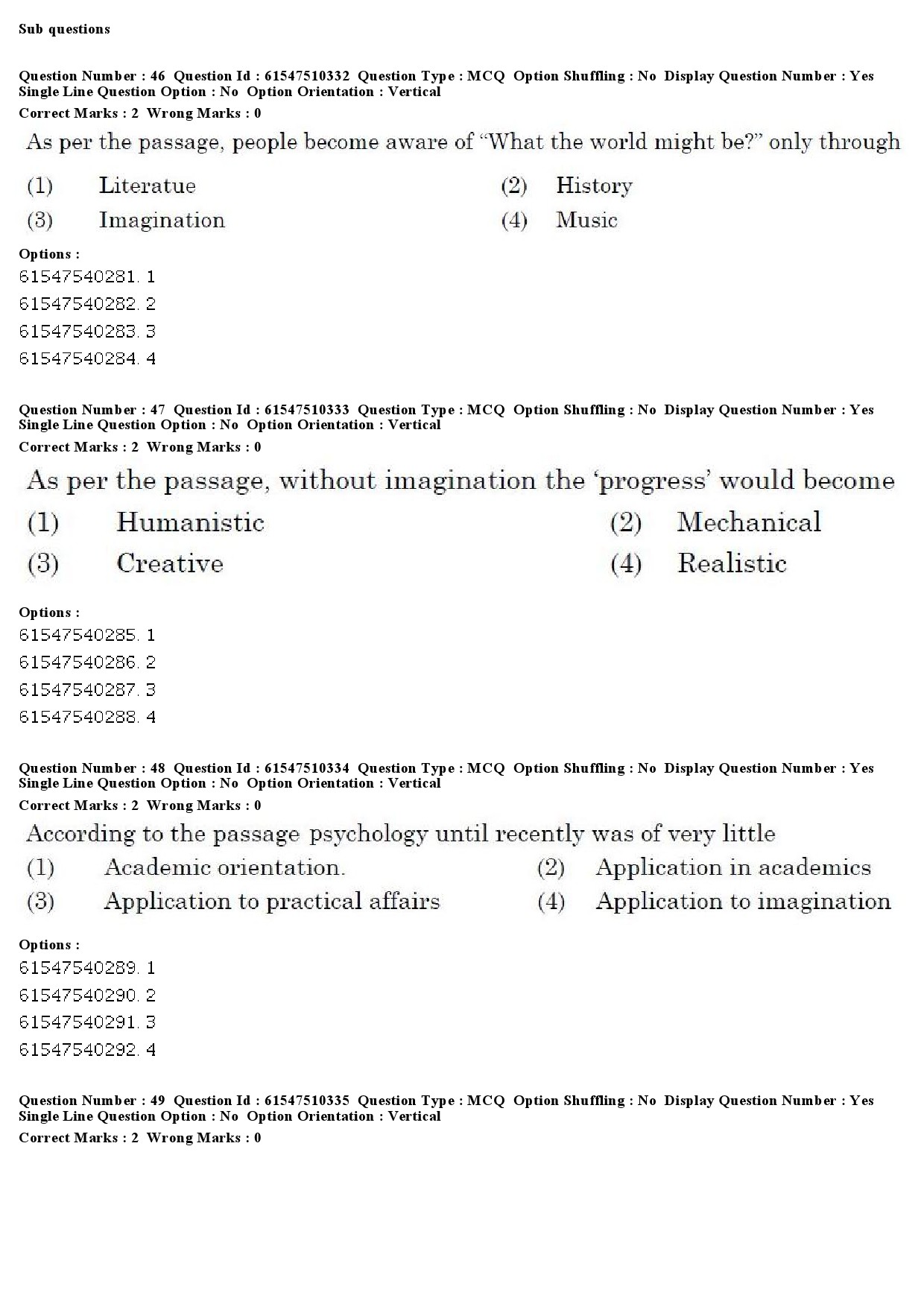 UGC NET Arab Culture and Islamic Studies Question Paper December 2019 50