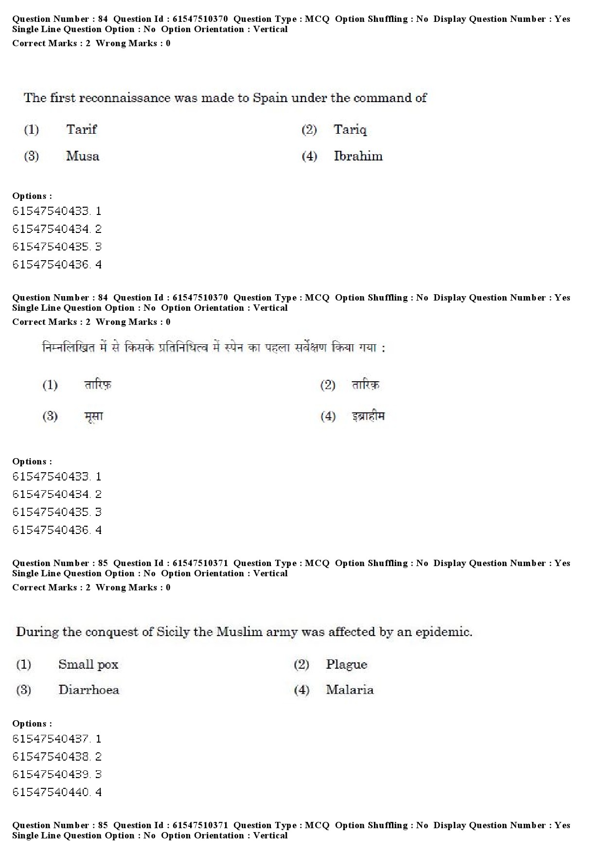 UGC NET Arab Culture and Islamic Studies Question Paper December 2019 77