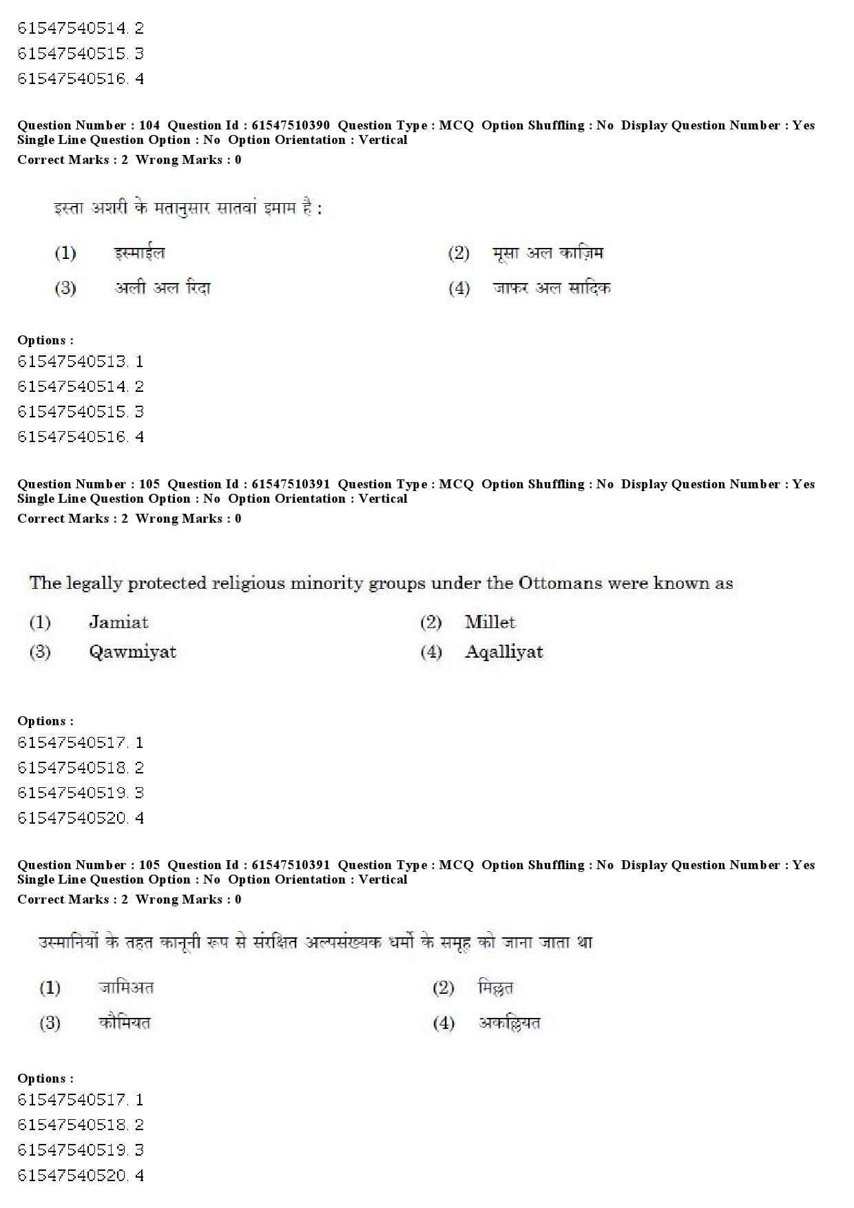 UGC NET Arab Culture and Islamic Studies Question Paper December 2019 91