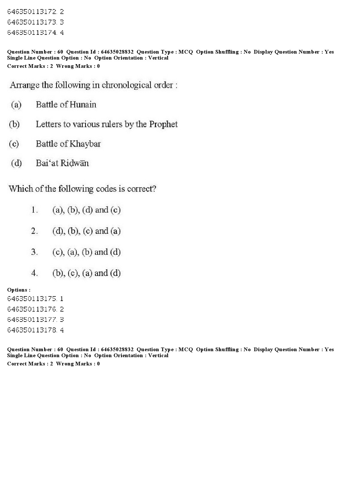 UGC NET Arab Culture and Islamic Studies Question Paper June 2019 45