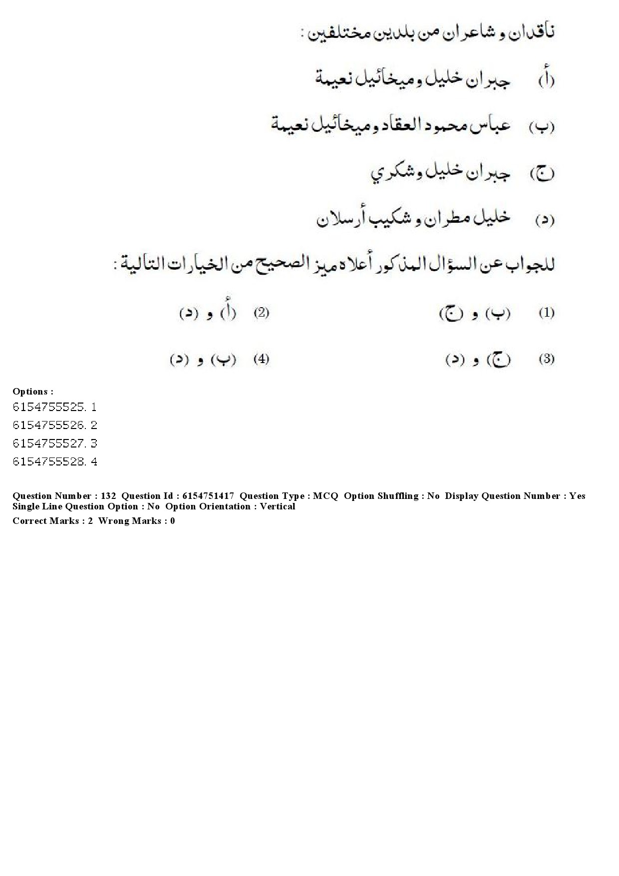 UGC NET Arabic Question Paper December 2019 113