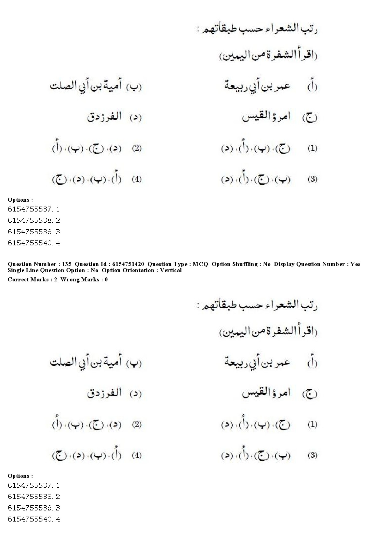 UGC NET Arabic Question Paper December 2019 118