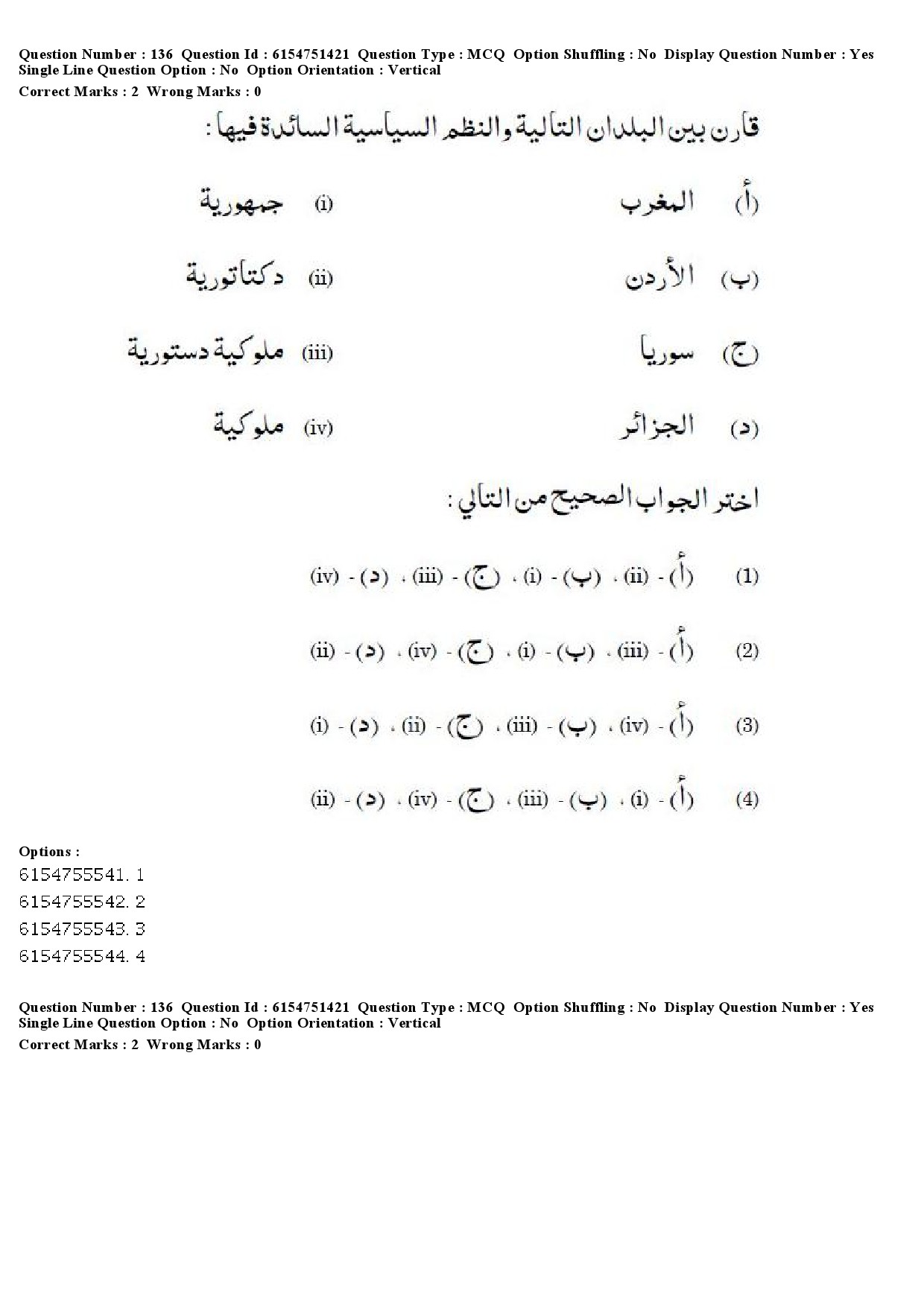 UGC NET Arabic Question Paper December 2019 119