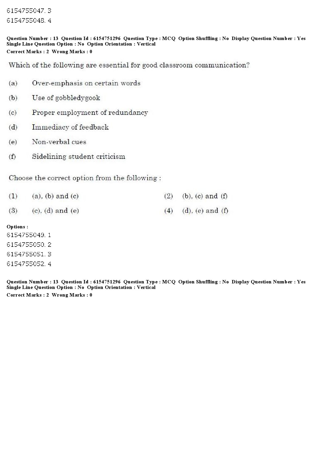 UGC NET Arabic Question Paper December 2019 14