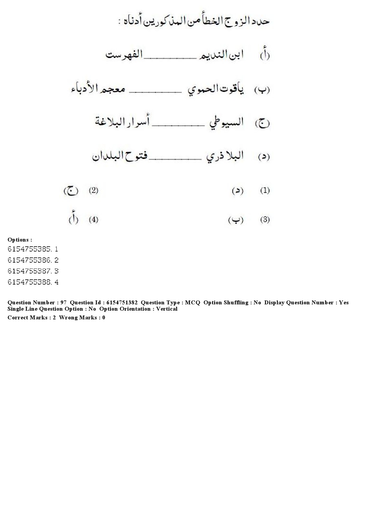 UGC NET Arabic Question Paper December 2019 83