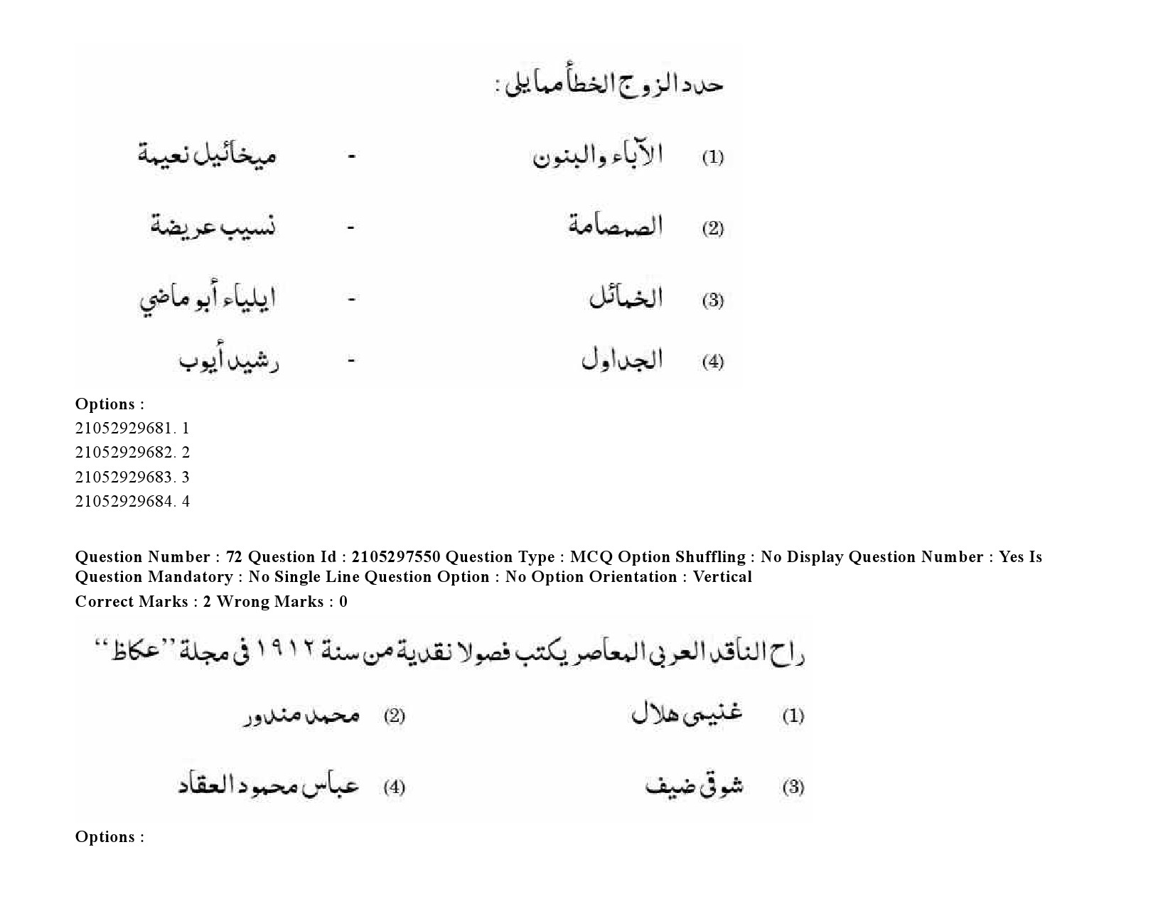 UGC NET Arabic Question Paper September 2020 100