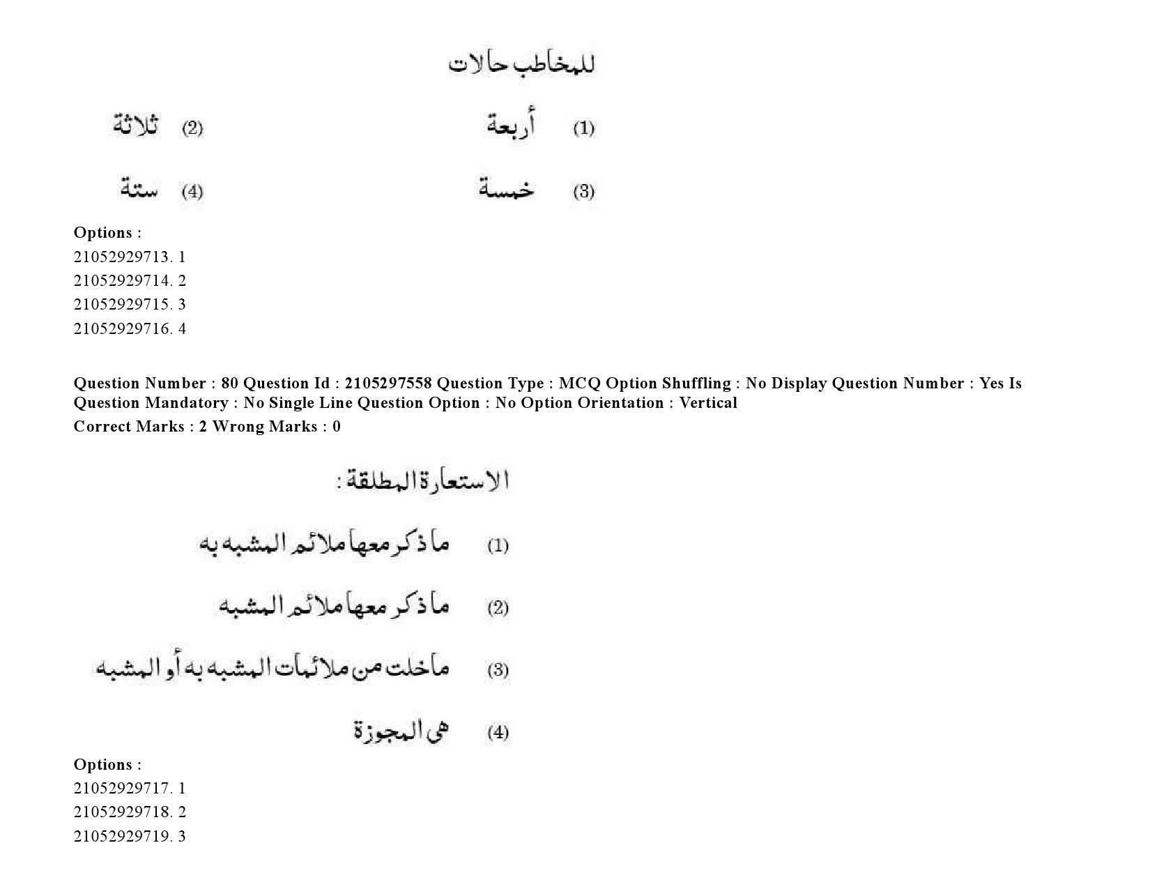 UGC NET Arabic Question Paper September 2020 110