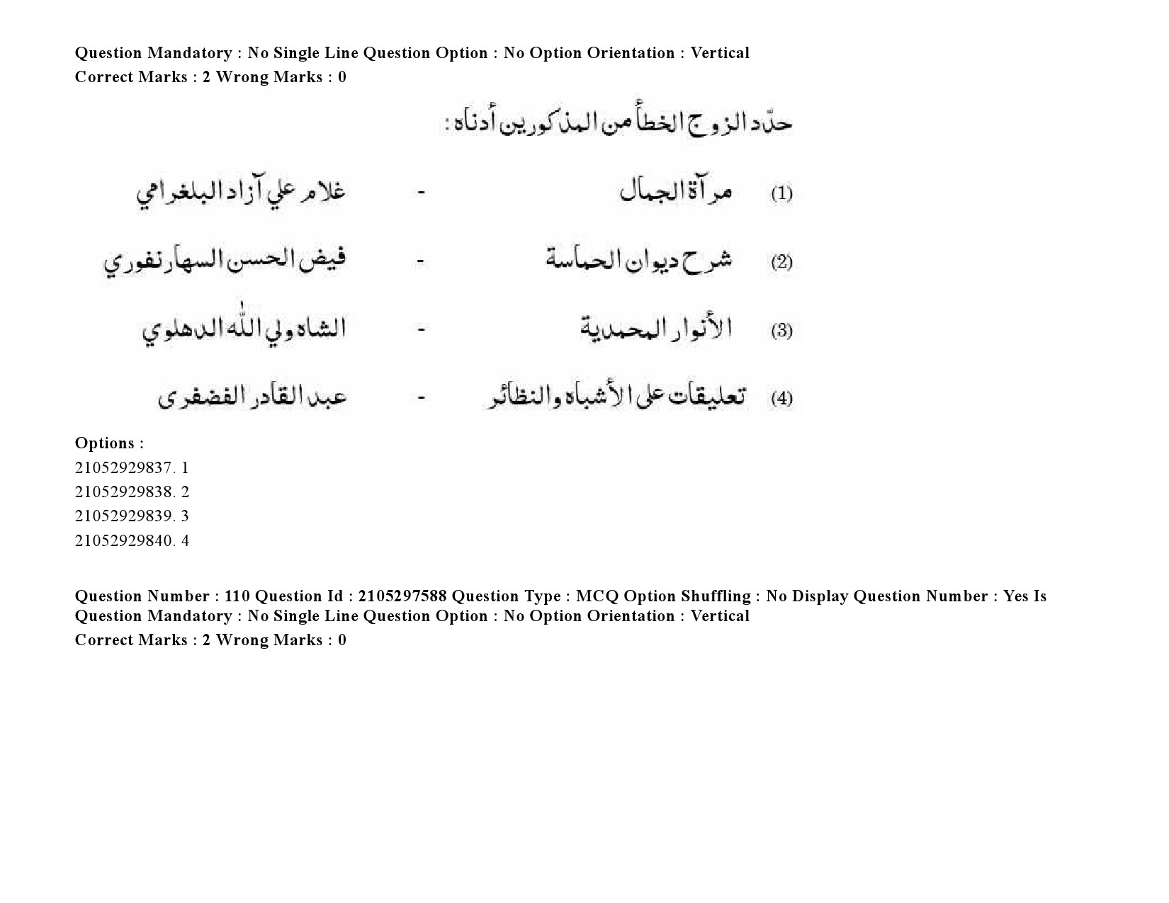 UGC NET Arabic Question Paper September 2020 150