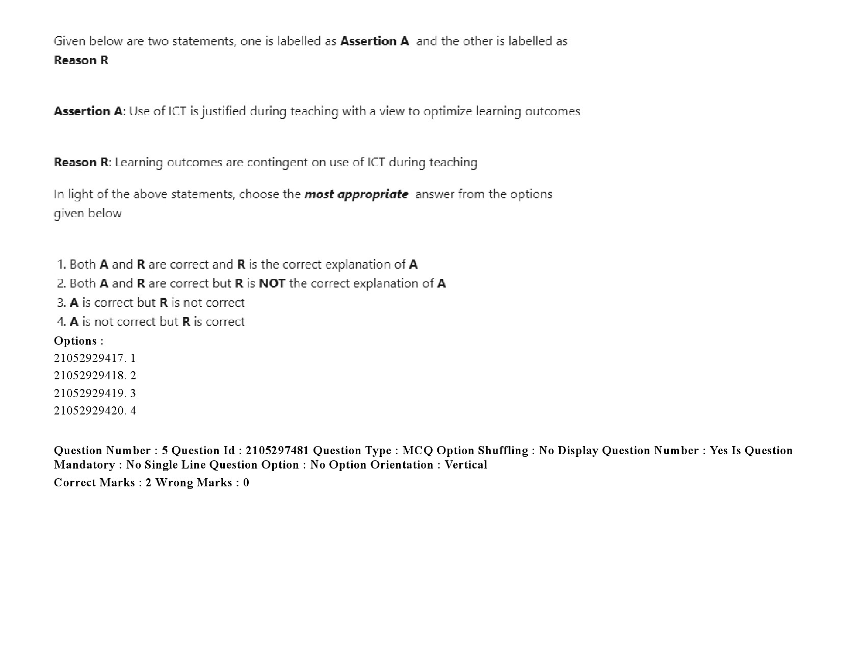 UGC NET Arabic Question Paper September 2020 9