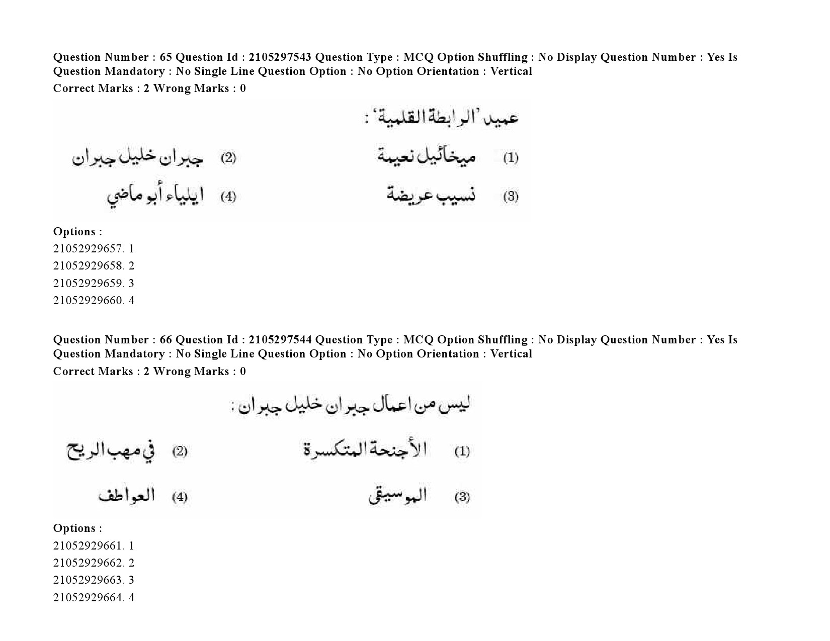 UGC NET Arabic Question Paper September 2020 93