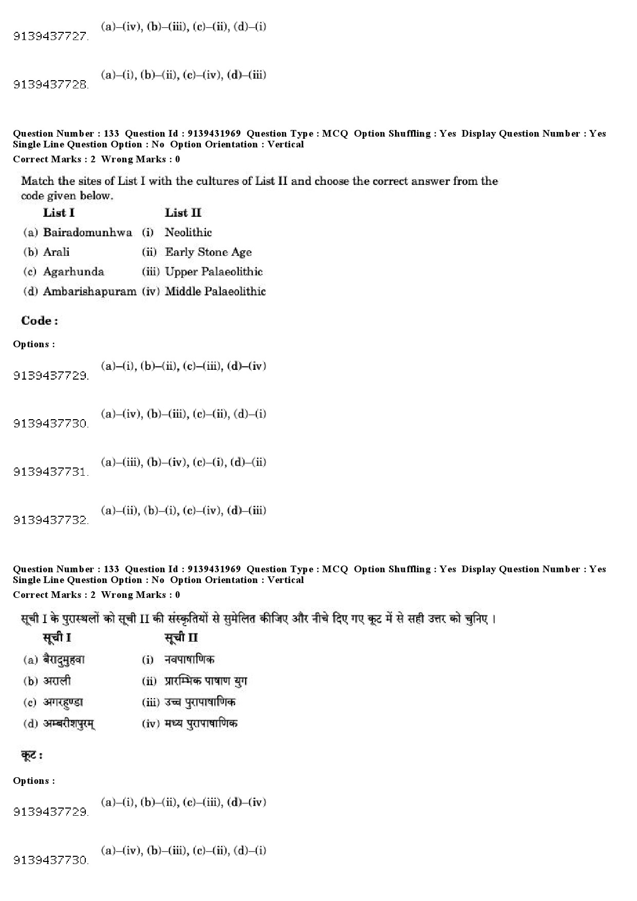 UGC NET Archaeology Question Paper December 2018 126