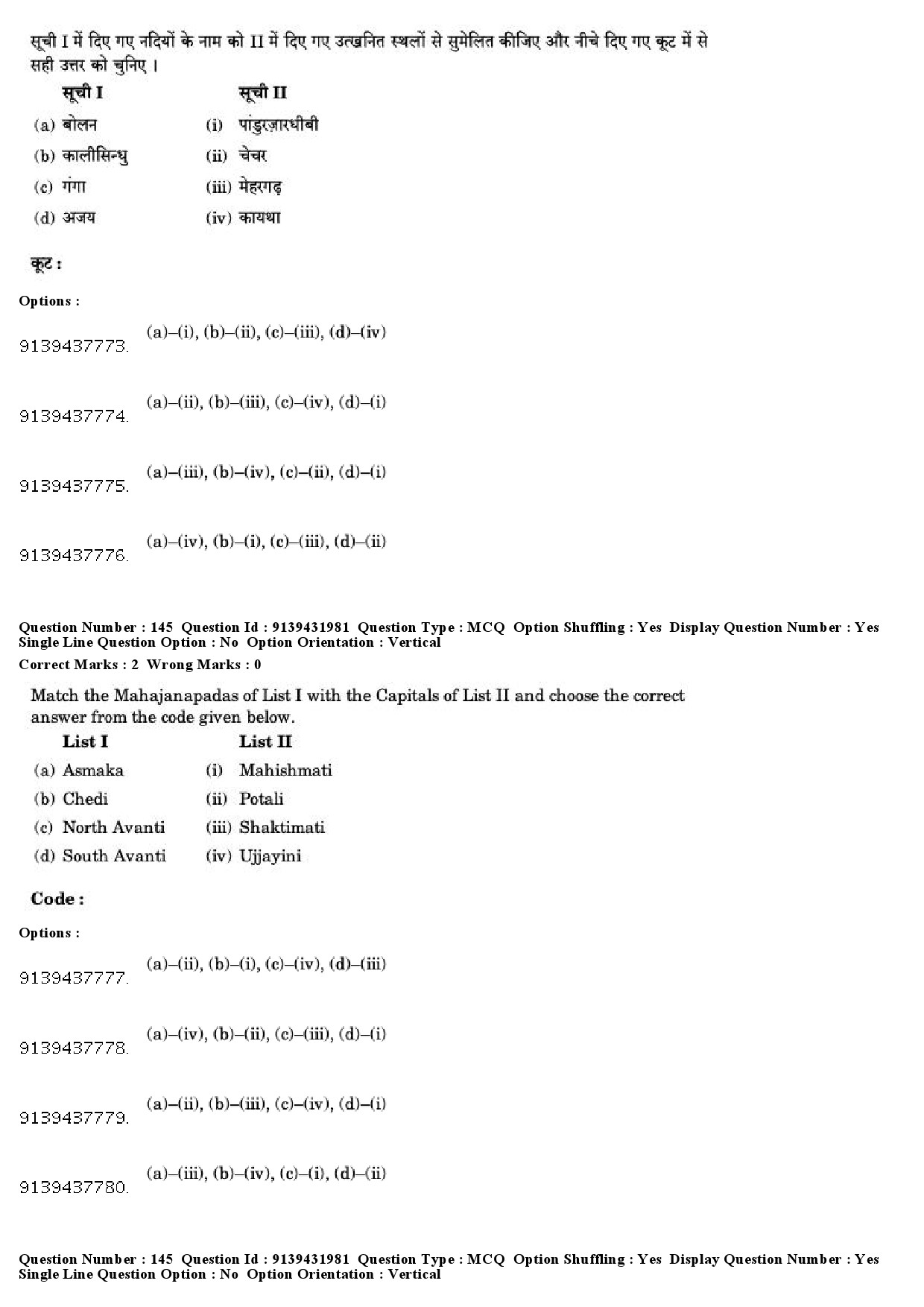 UGC NET Archaeology Question Paper December 2018 138