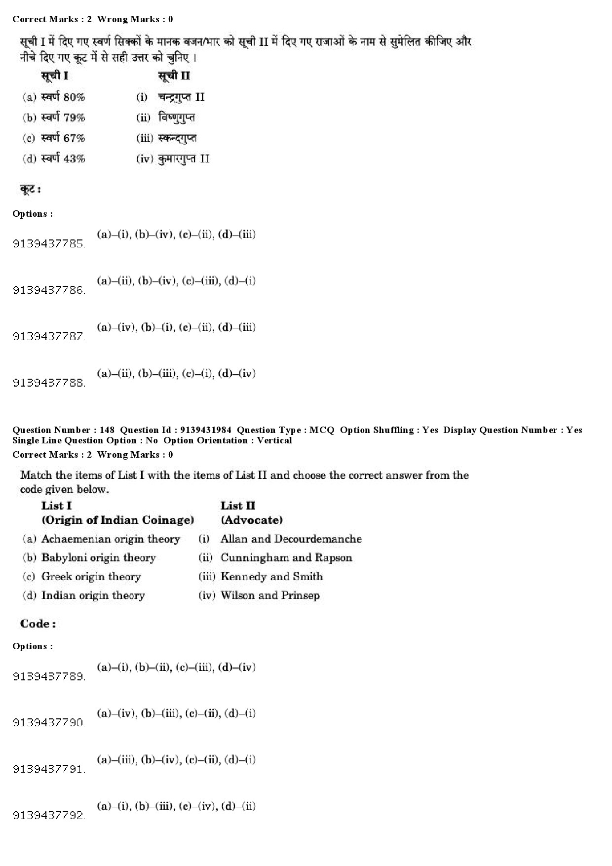 UGC NET Archaeology Question Paper December 2018 141