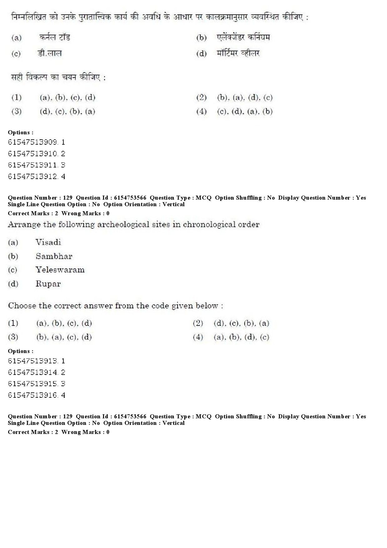 UGC NET Archaeology Question Paper December 2019 108