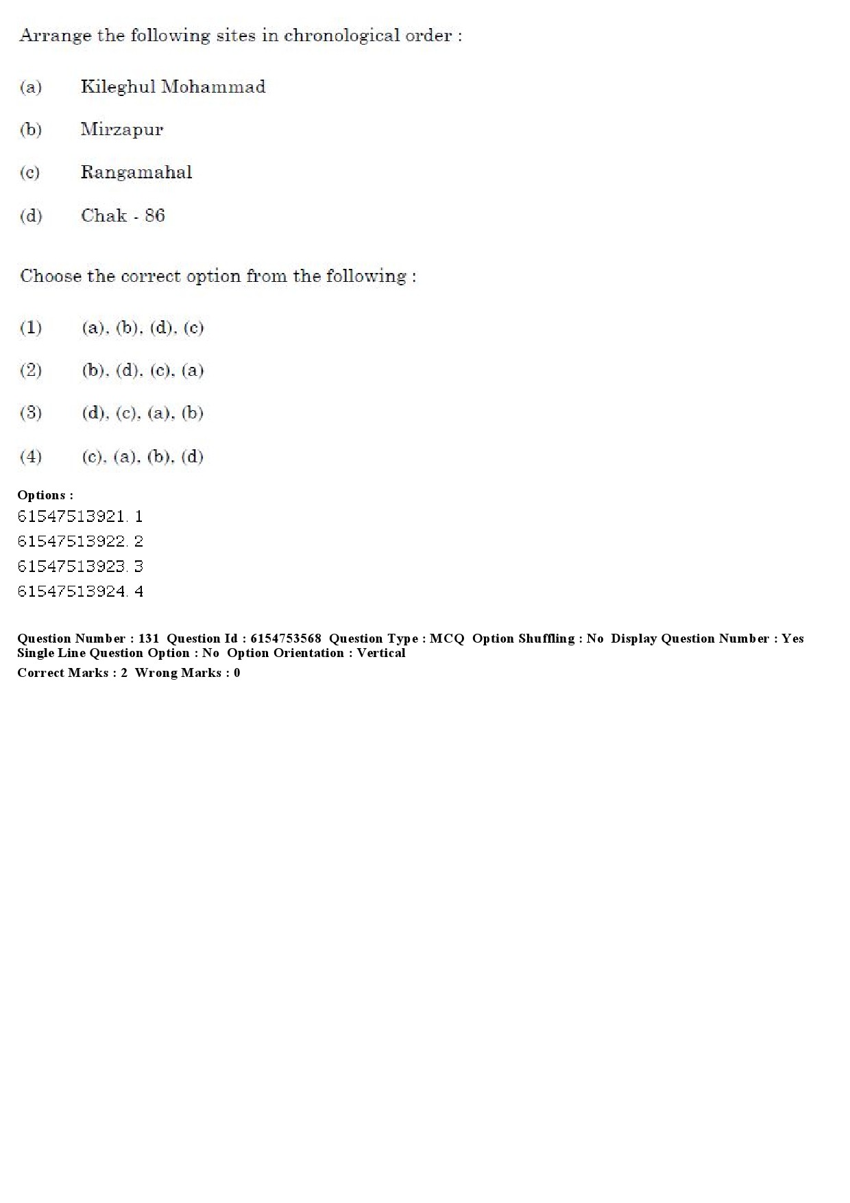 UGC NET Archaeology Question Paper December 2019 111