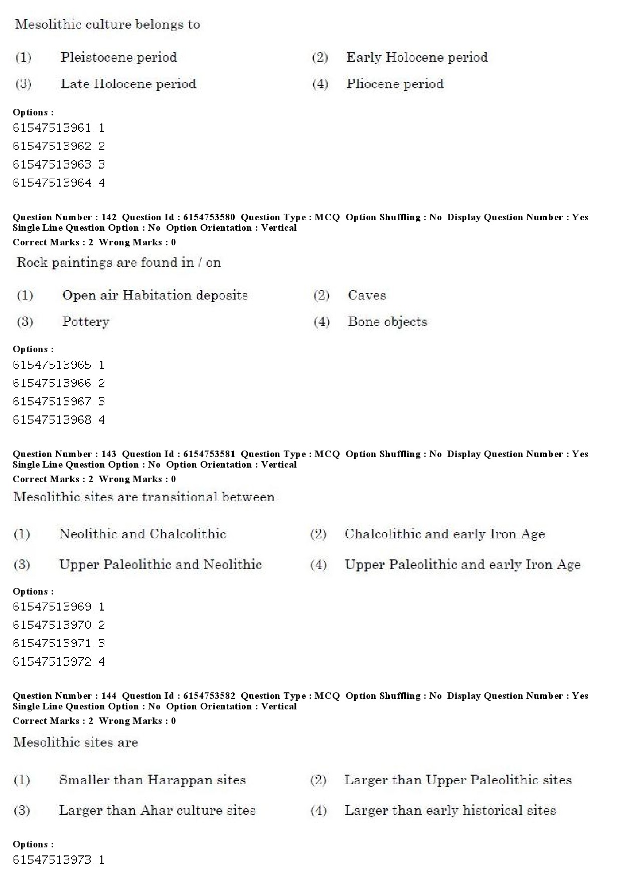 UGC NET Archaeology Question Paper December 2019 129