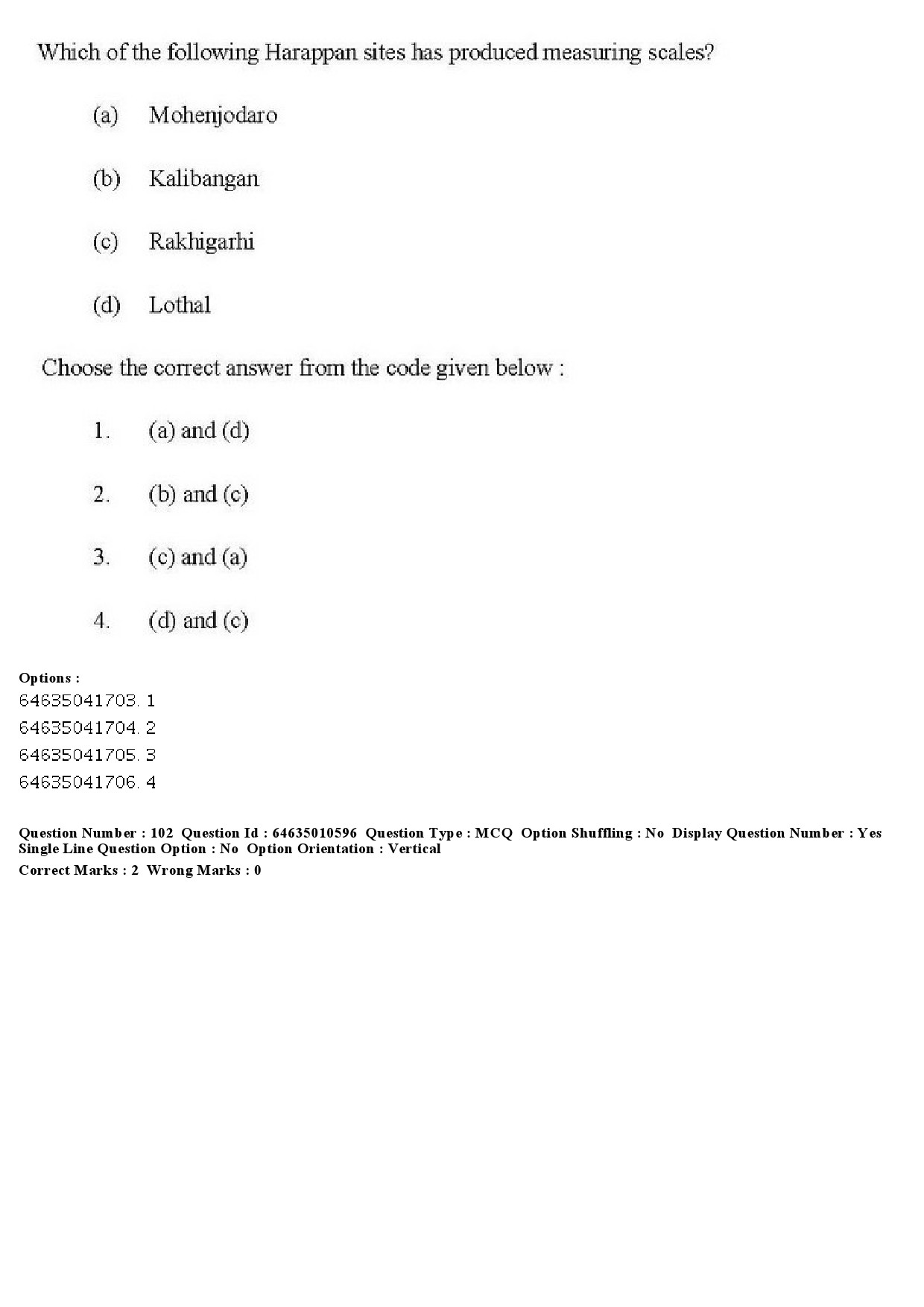 UGC NET Archaeology Question Paper June 2019 107