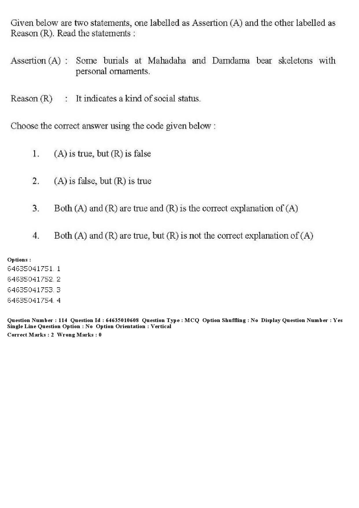 UGC NET Archaeology Question Paper June 2019 131