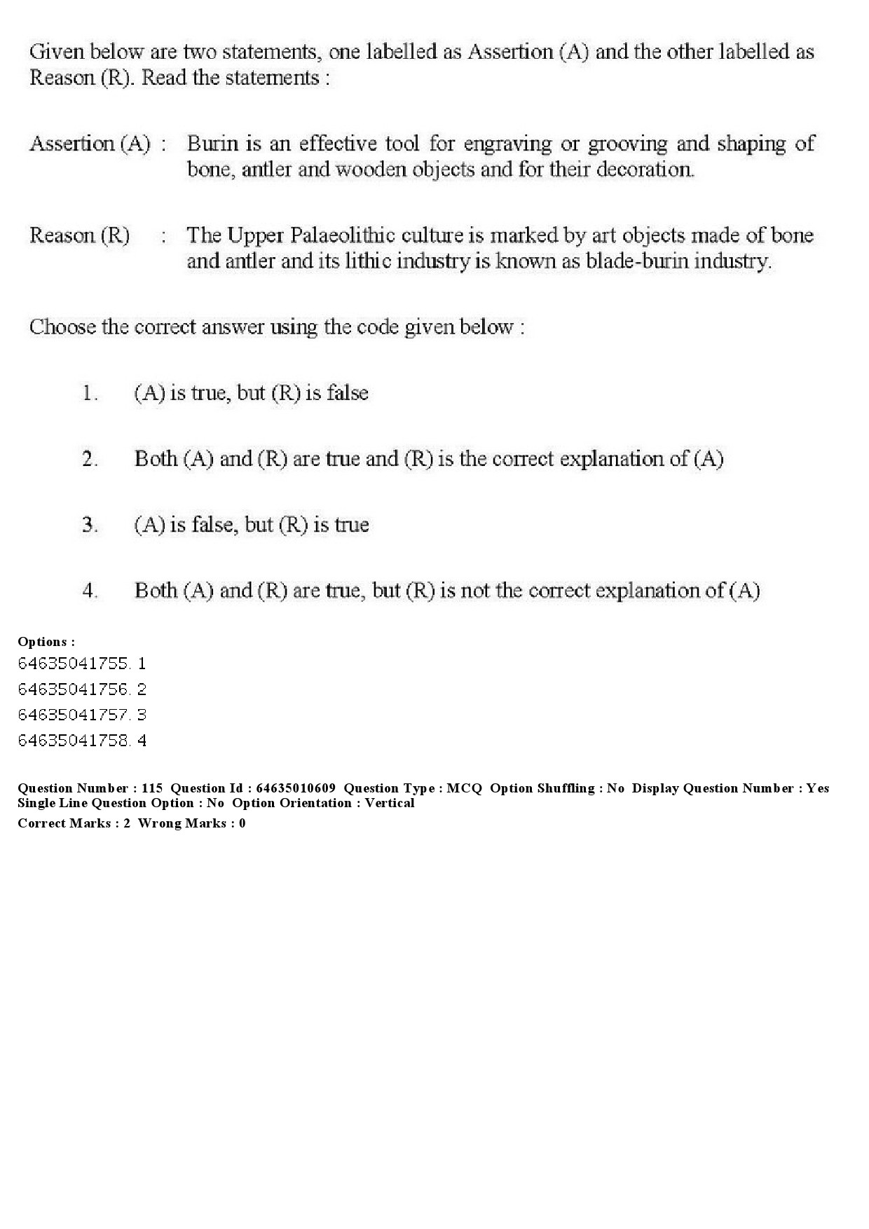 UGC NET Archaeology Question Paper June 2019 133