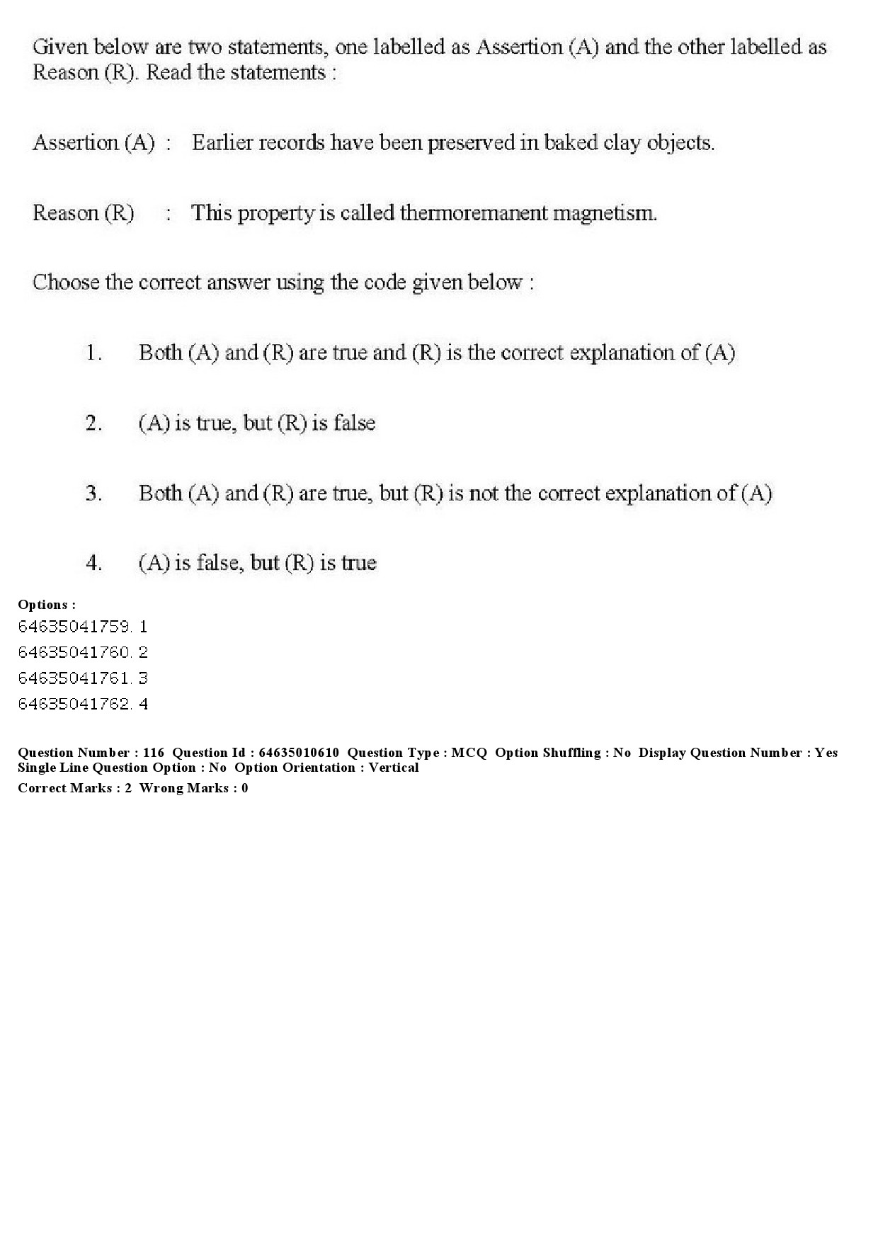 UGC NET Archaeology Question Paper June 2019 135