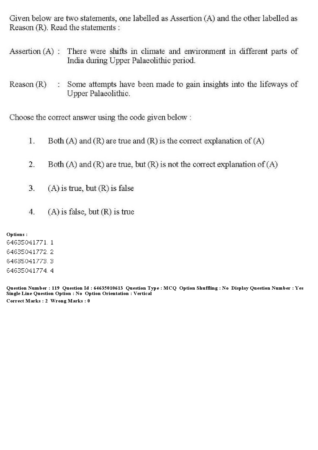 UGC NET Archaeology Question Paper June 2019 141