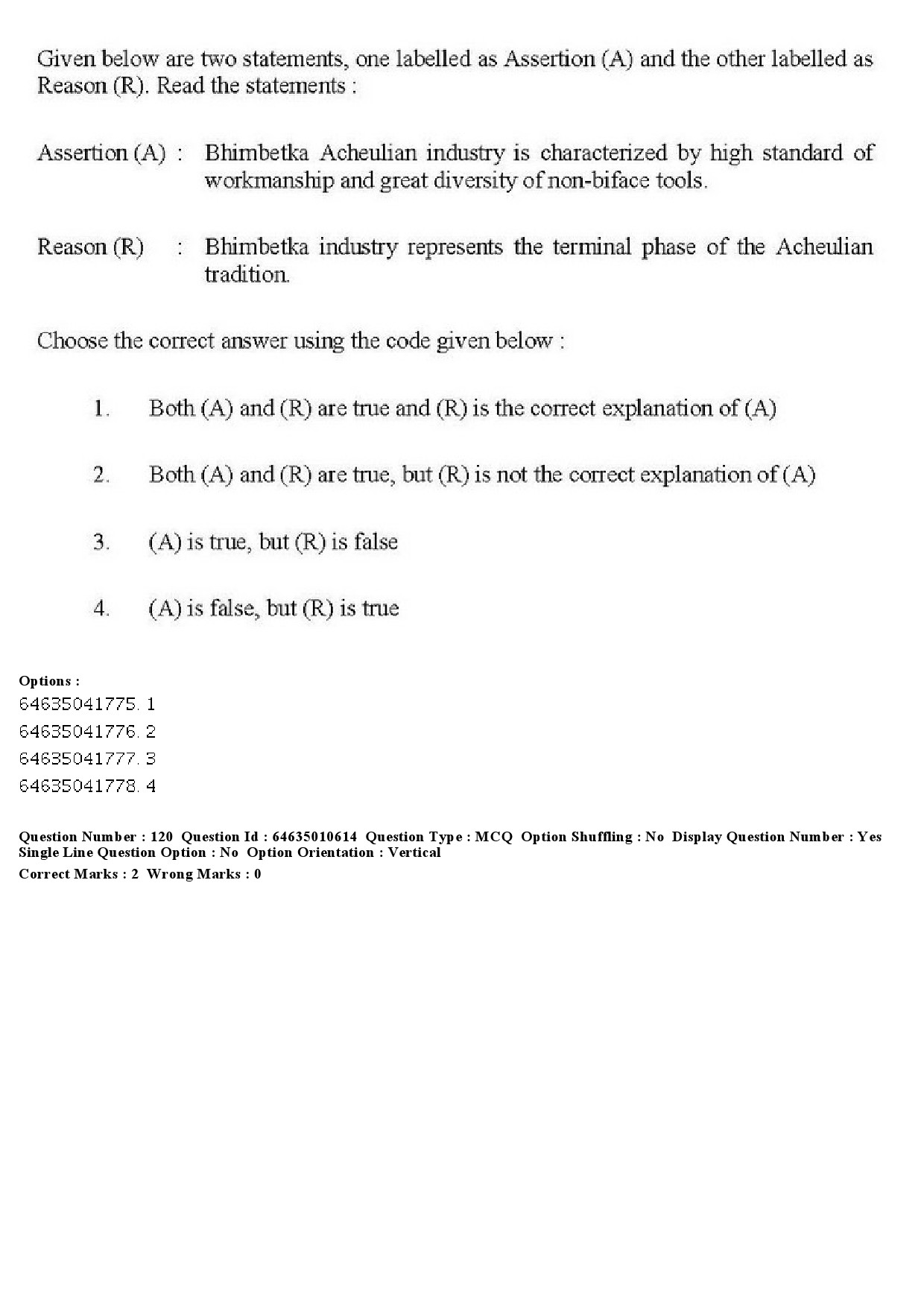 UGC NET Archaeology Question Paper June 2019 143