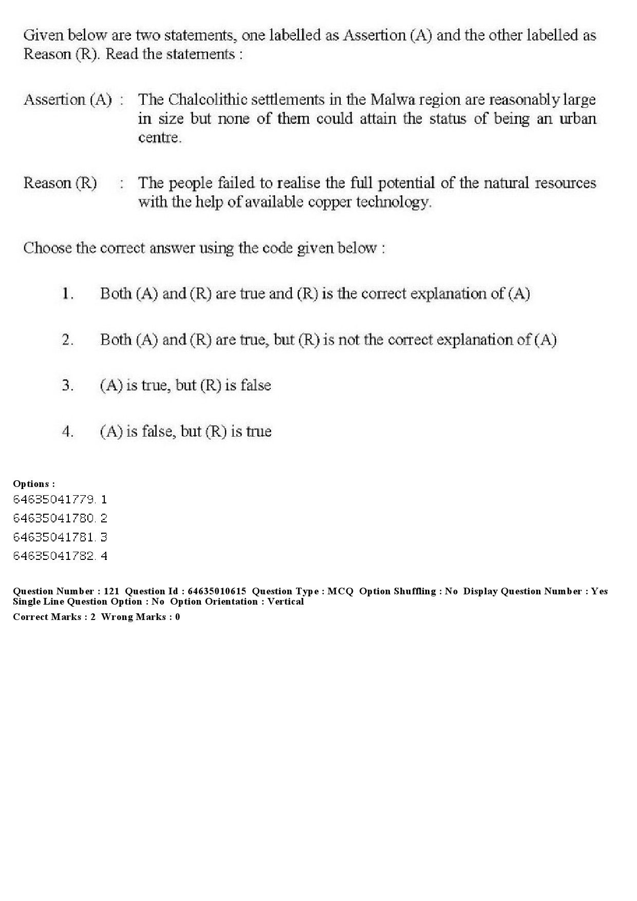 UGC NET Archaeology Question Paper June 2019 145