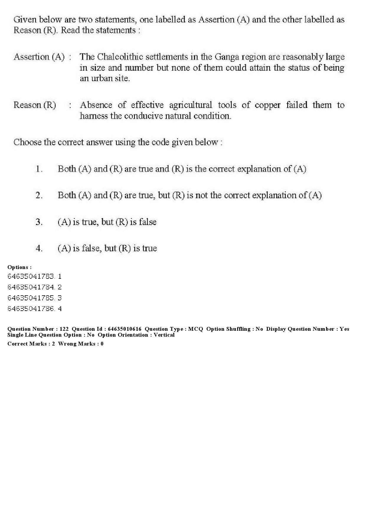 UGC NET Archaeology Question Paper June 2019 147