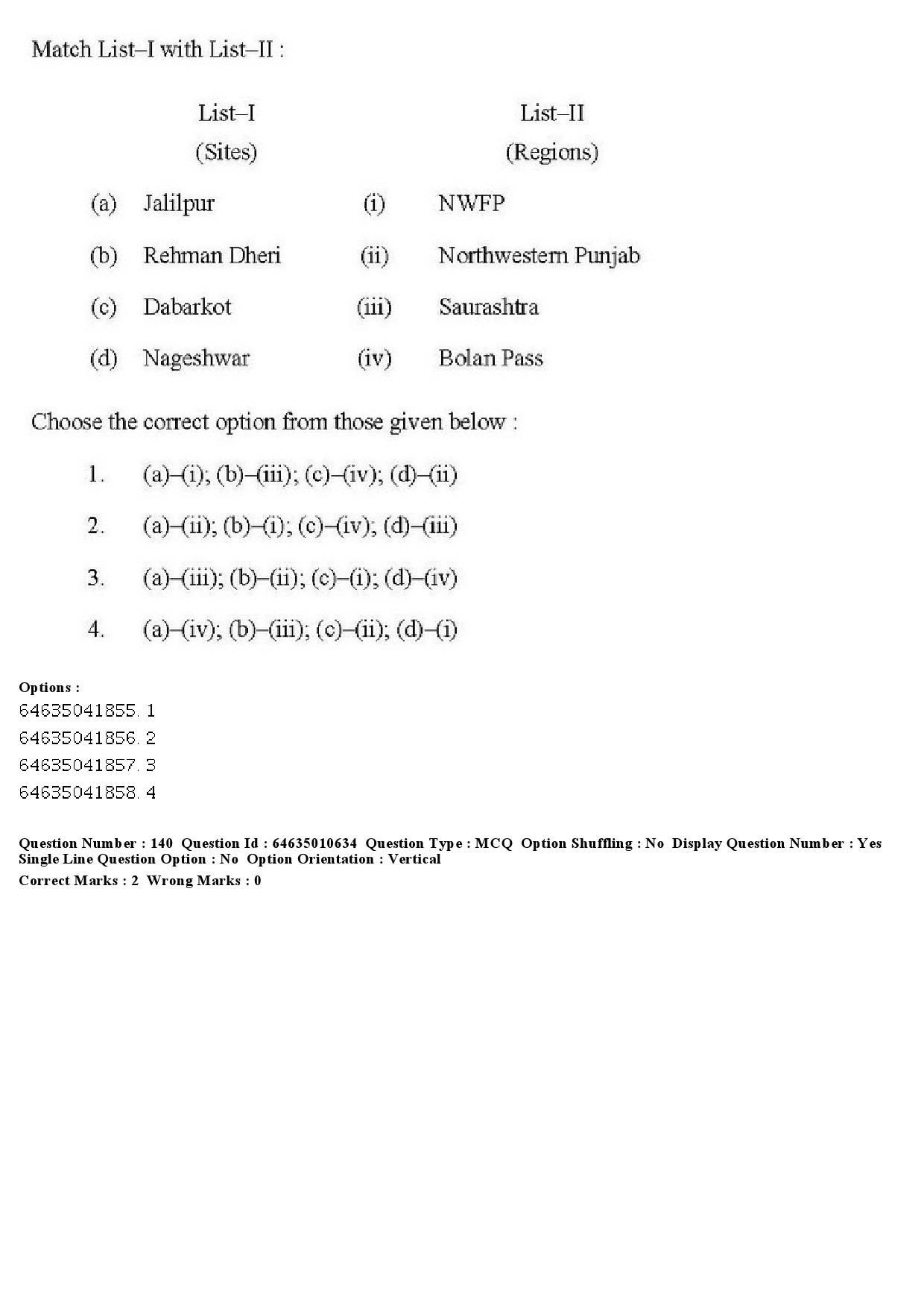 UGC NET Archaeology Question Paper June 2019 183