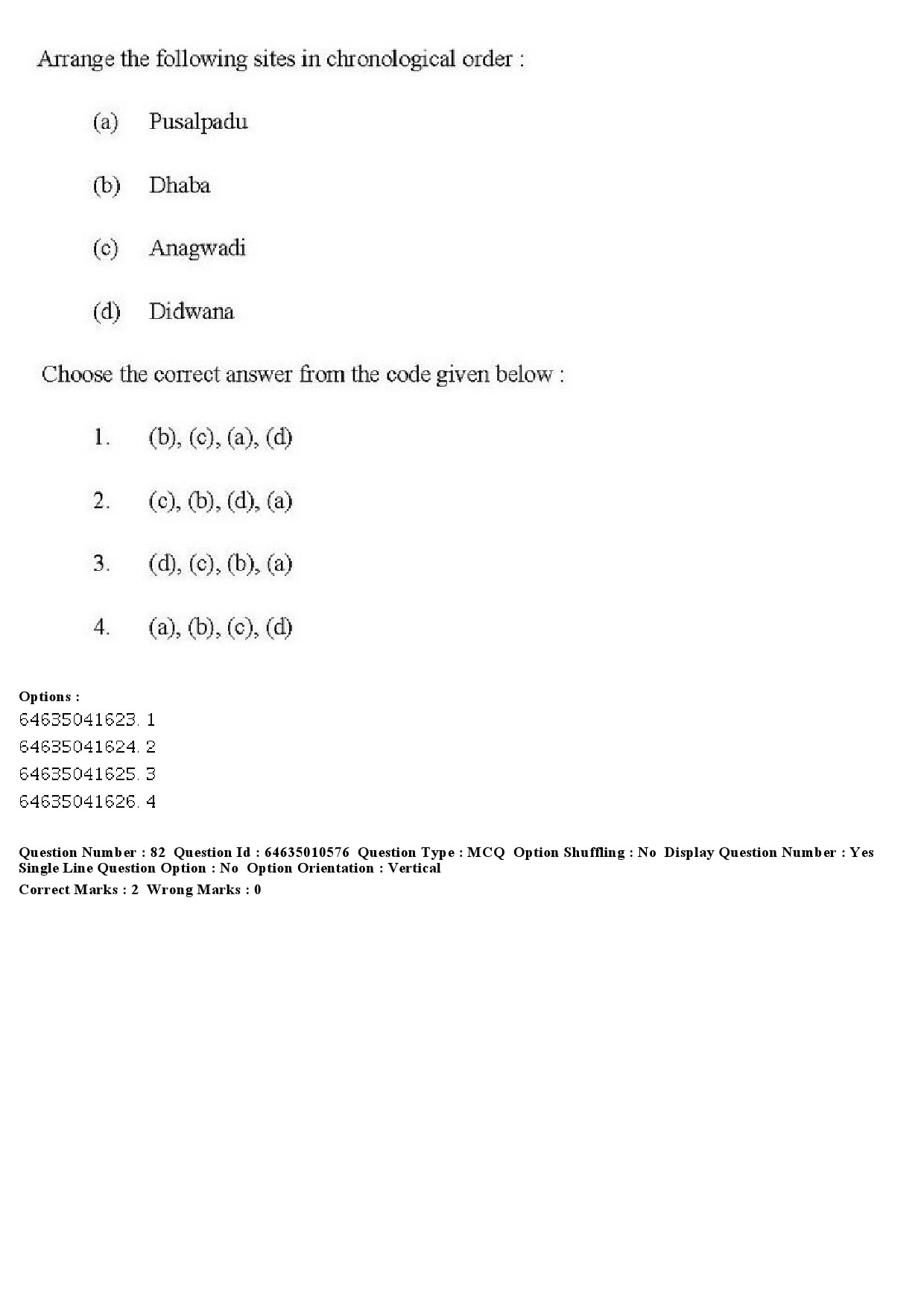 UGC NET Archaeology Question Paper June 2019 67