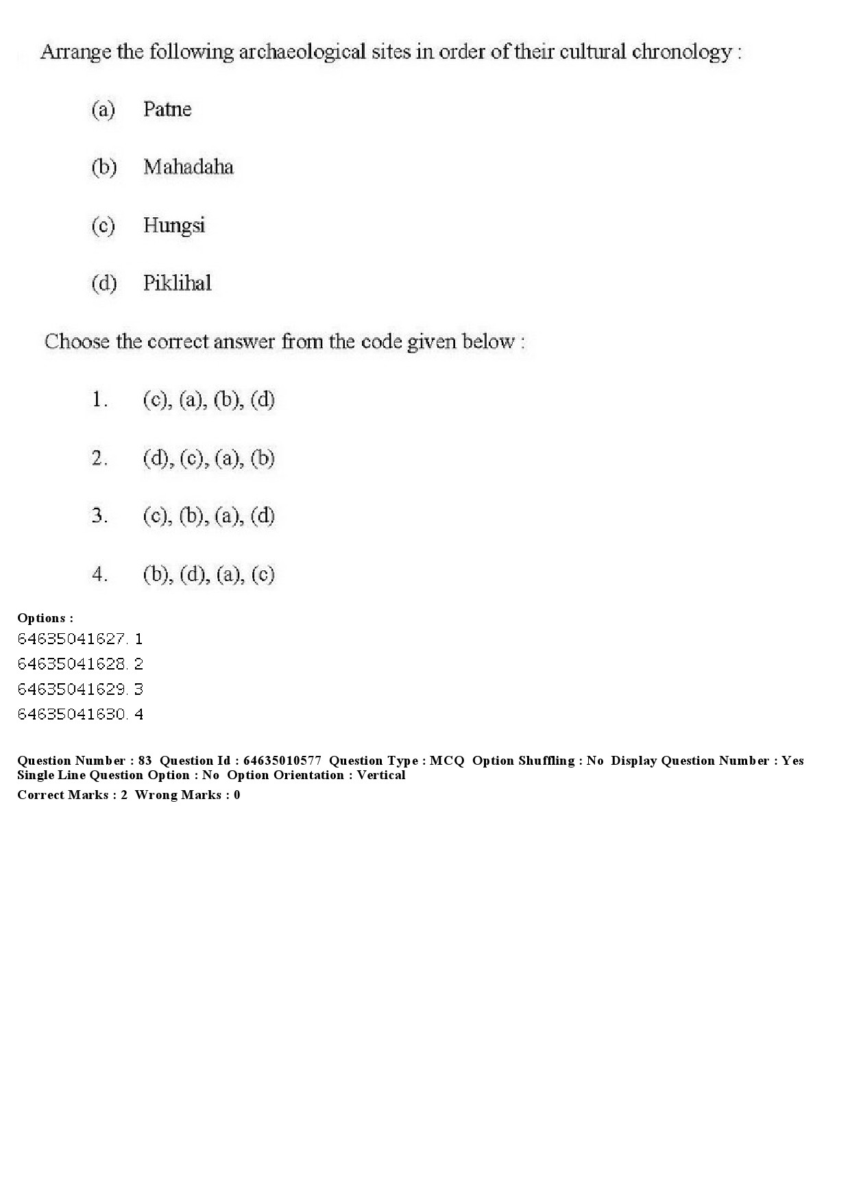 UGC NET Archaeology Question Paper June 2019 69