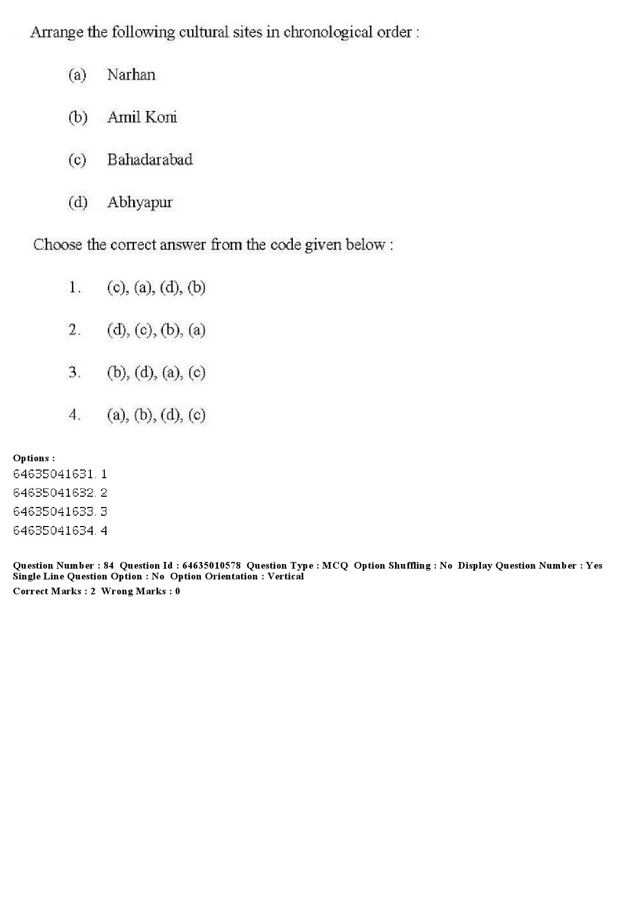 UGC NET Archaeology Question Paper June 2019 71