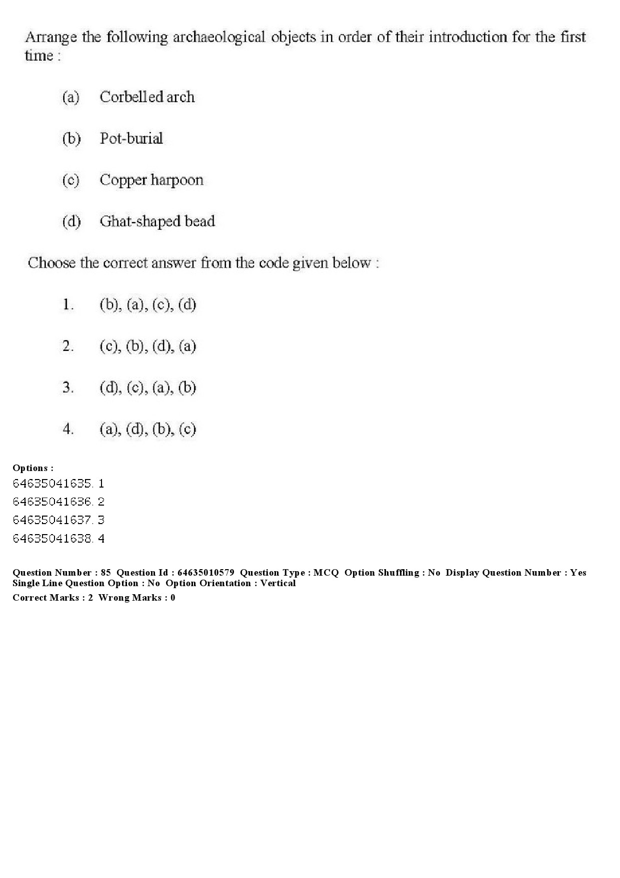 UGC NET Archaeology Question Paper June 2019 73