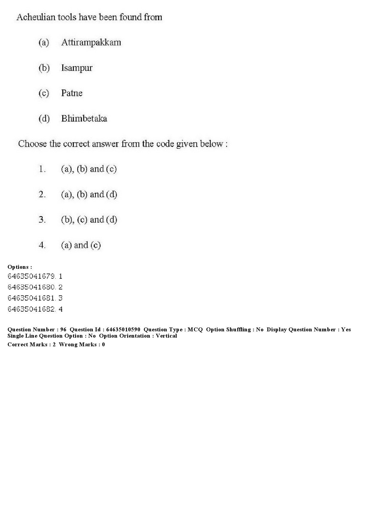 UGC NET Archaeology Question Paper June 2019 95