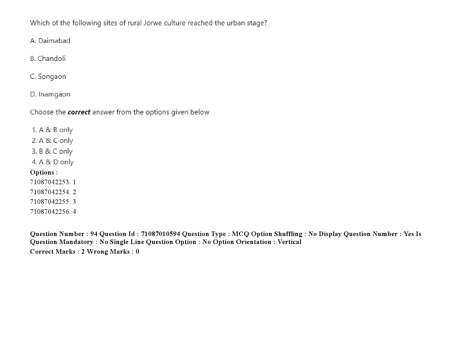 UGC NET Archaeology Question Paper September 2020 125