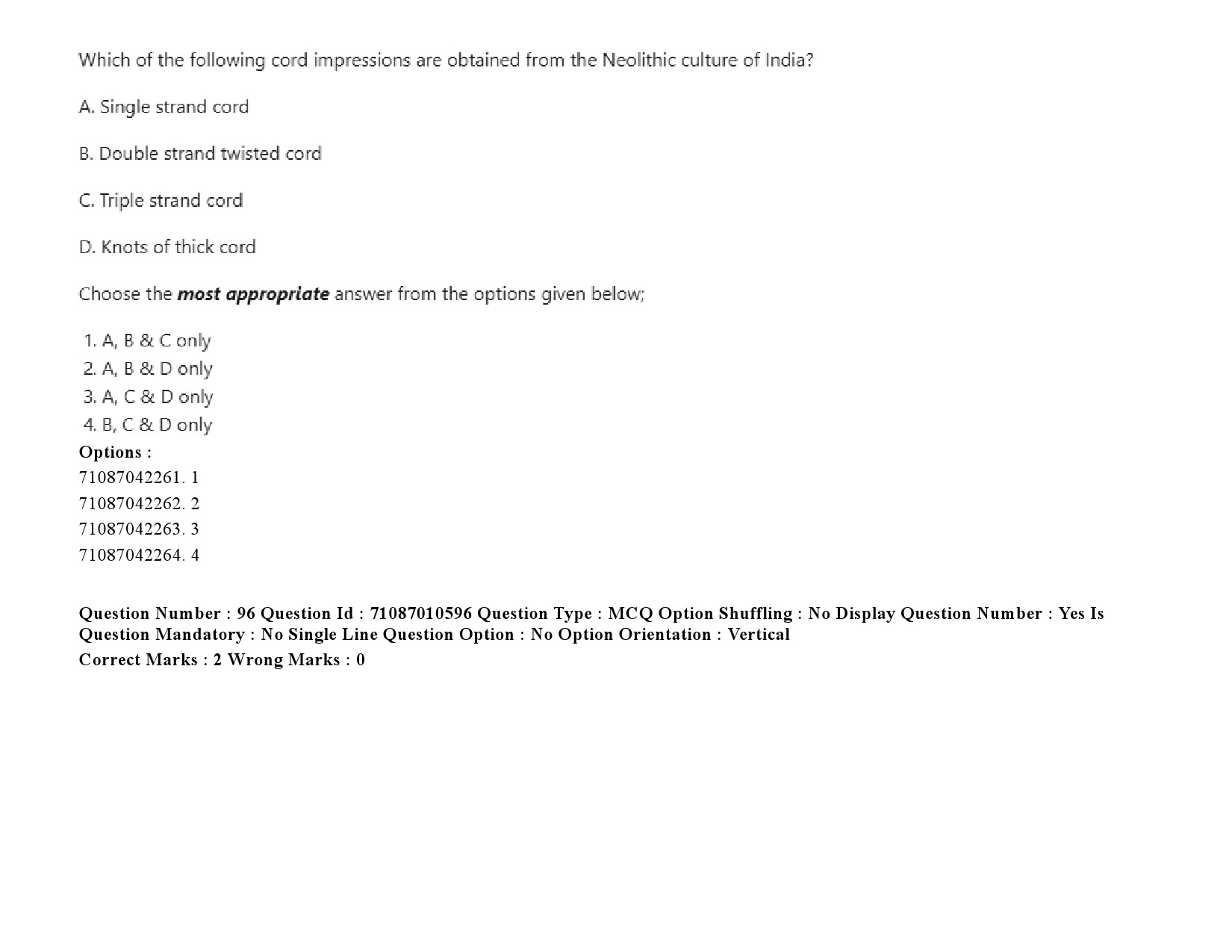 UGC NET Archaeology Question Paper September 2020 129