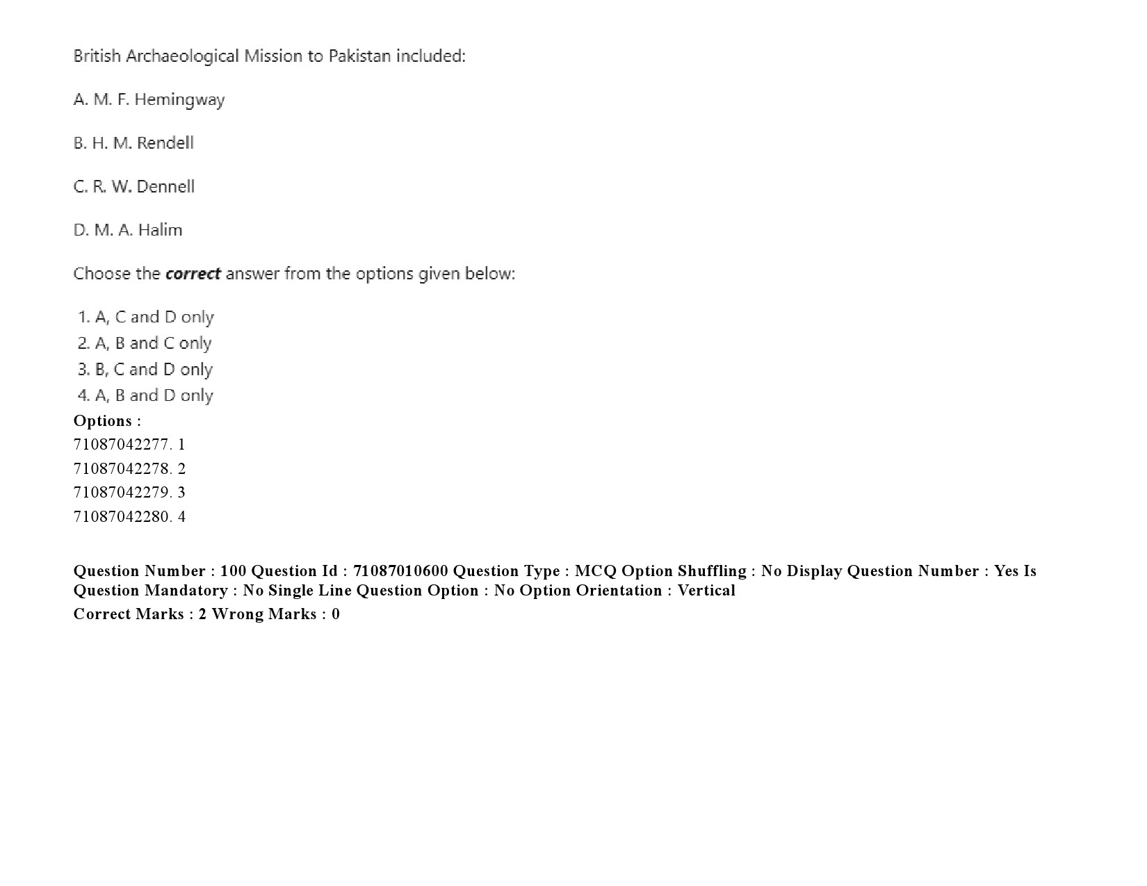 UGC NET Archaeology Question Paper September 2020 137