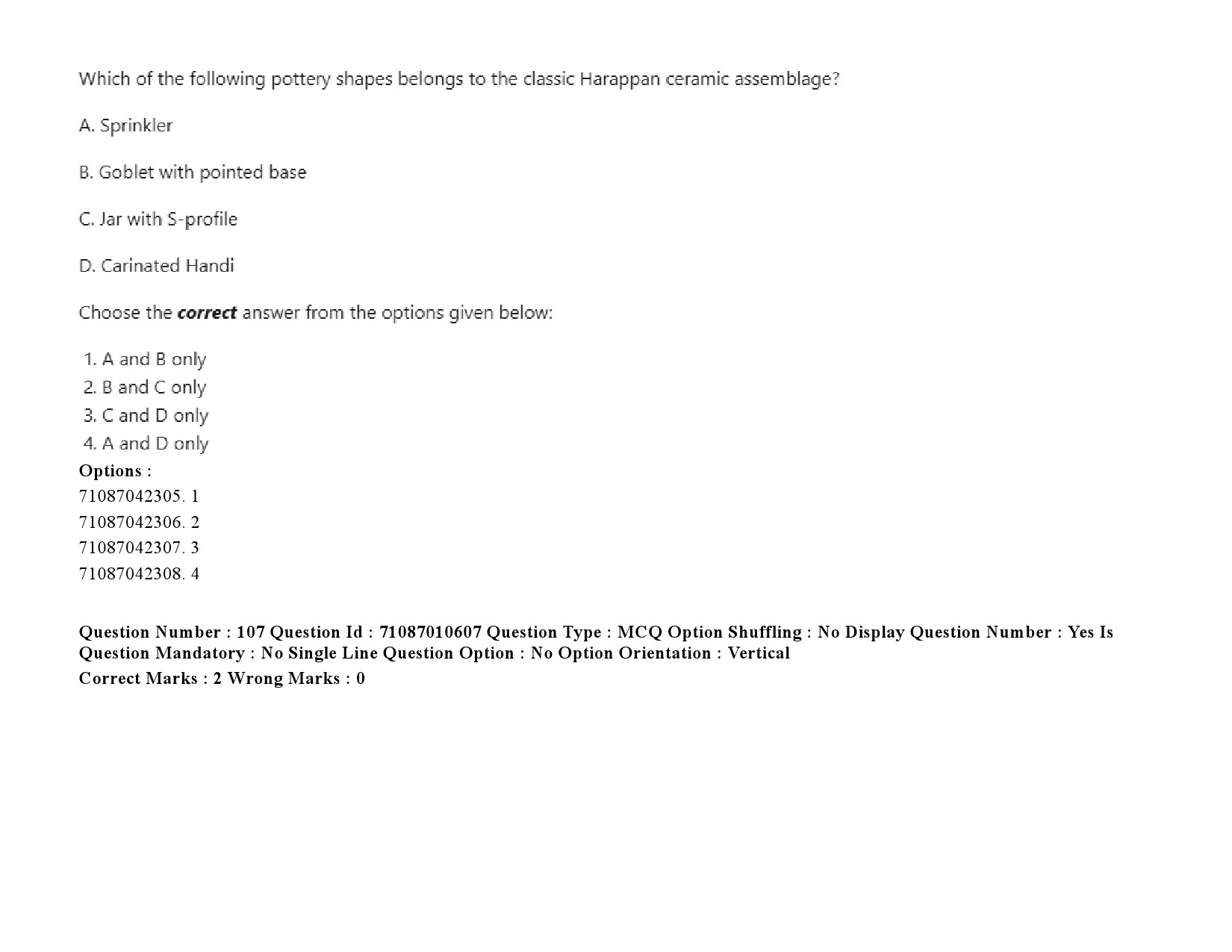 UGC NET Archaeology Question Paper September 2020 151