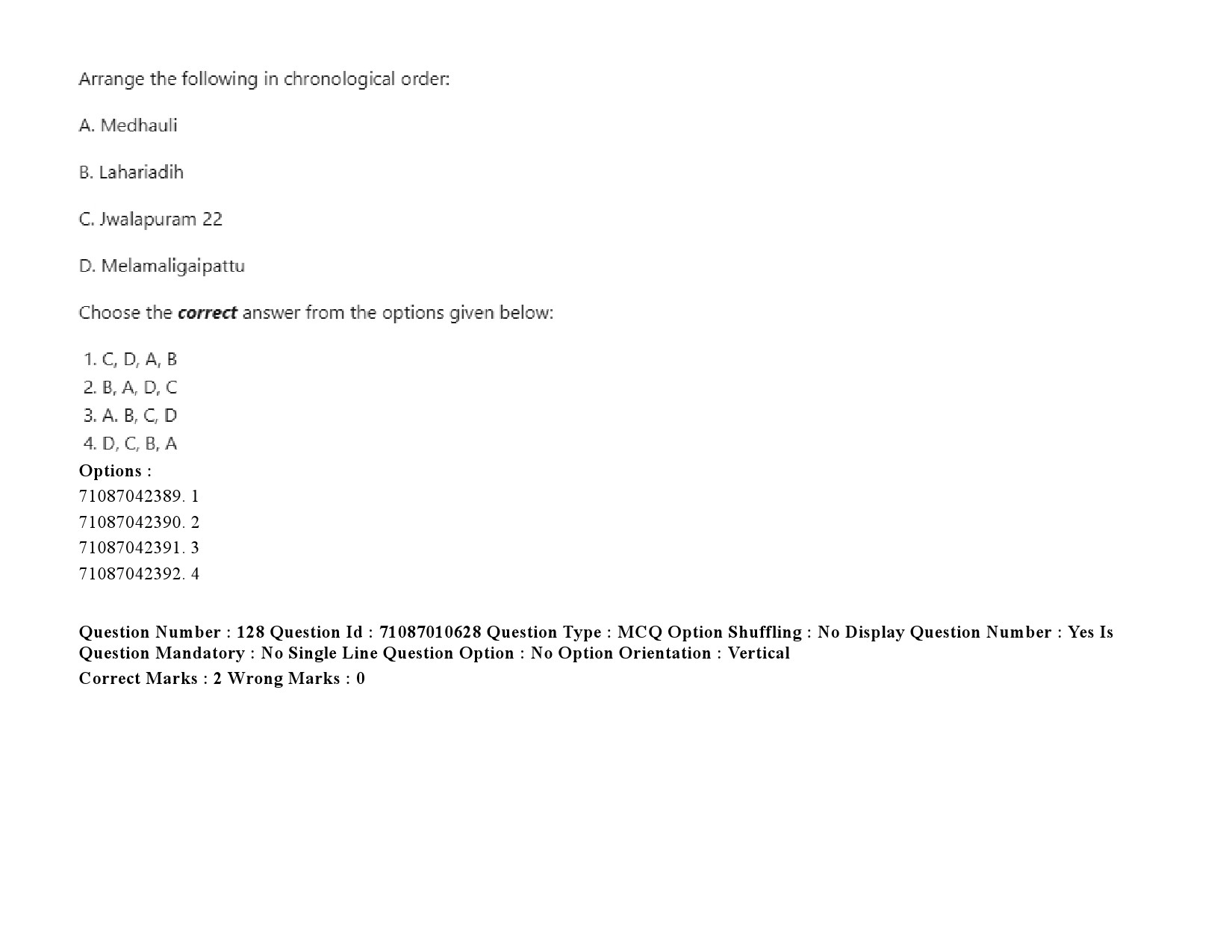 UGC NET Archaeology Question Paper September 2020 193