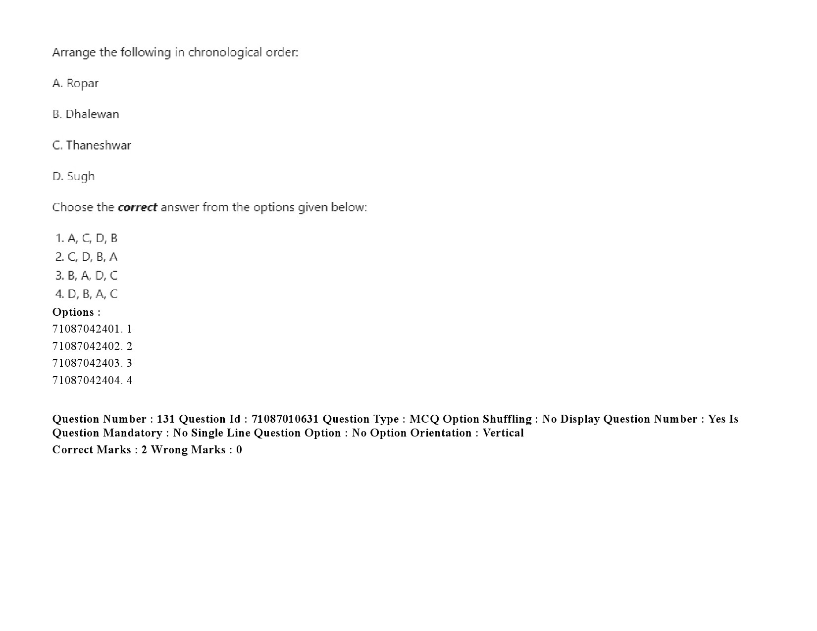 UGC NET Archaeology Question Paper September 2020 199