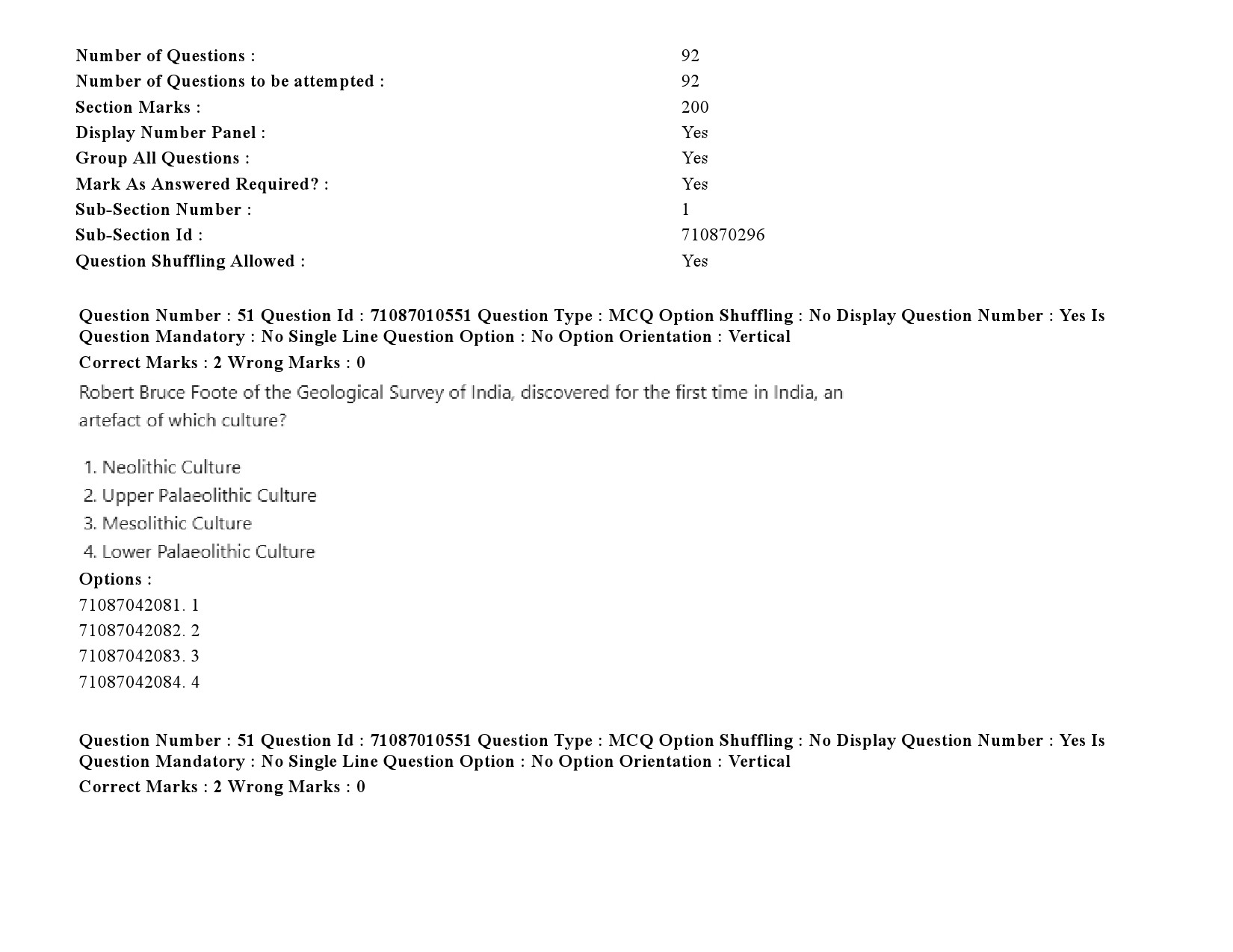 UGC NET Archaeology Question Paper September 2020 78