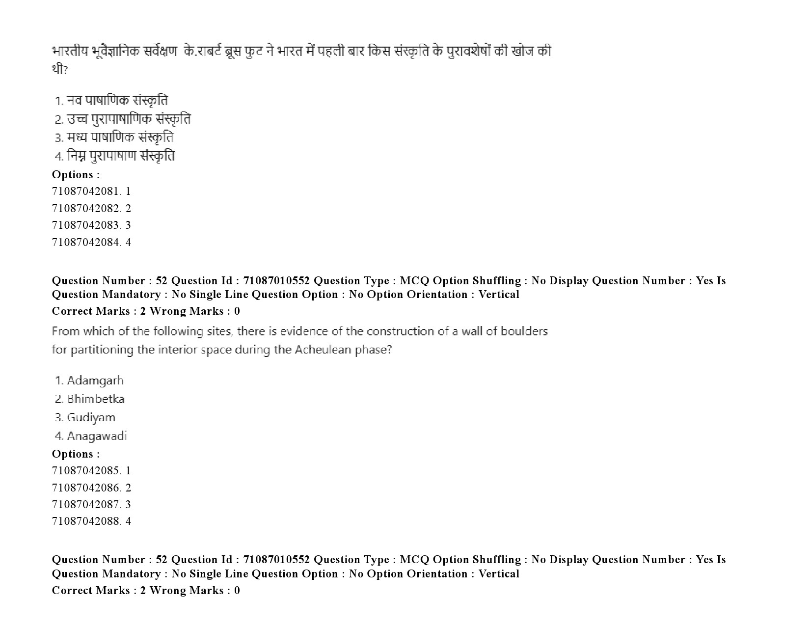 UGC NET Archaeology Question Paper September 2020 79