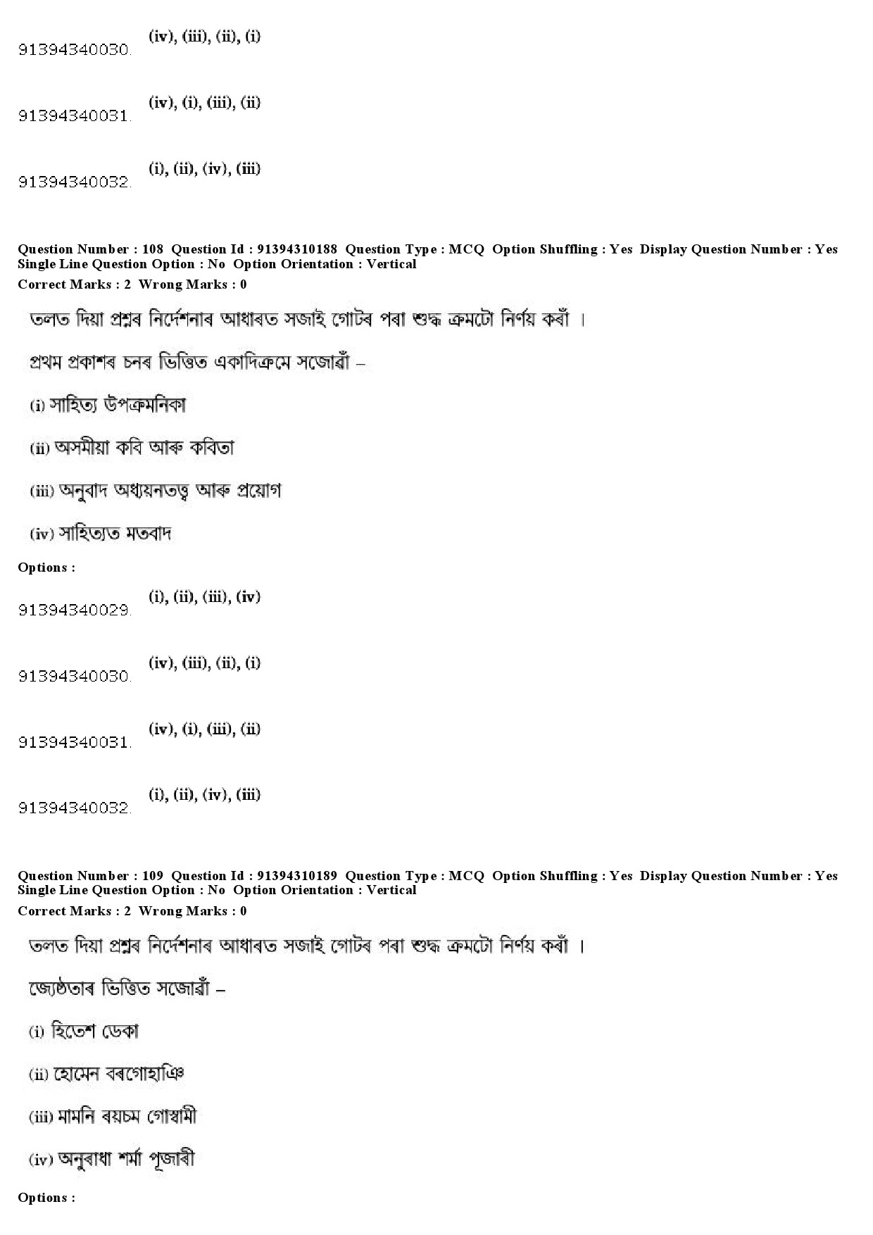 UGC NET Assamese Question Paper December 2018 103